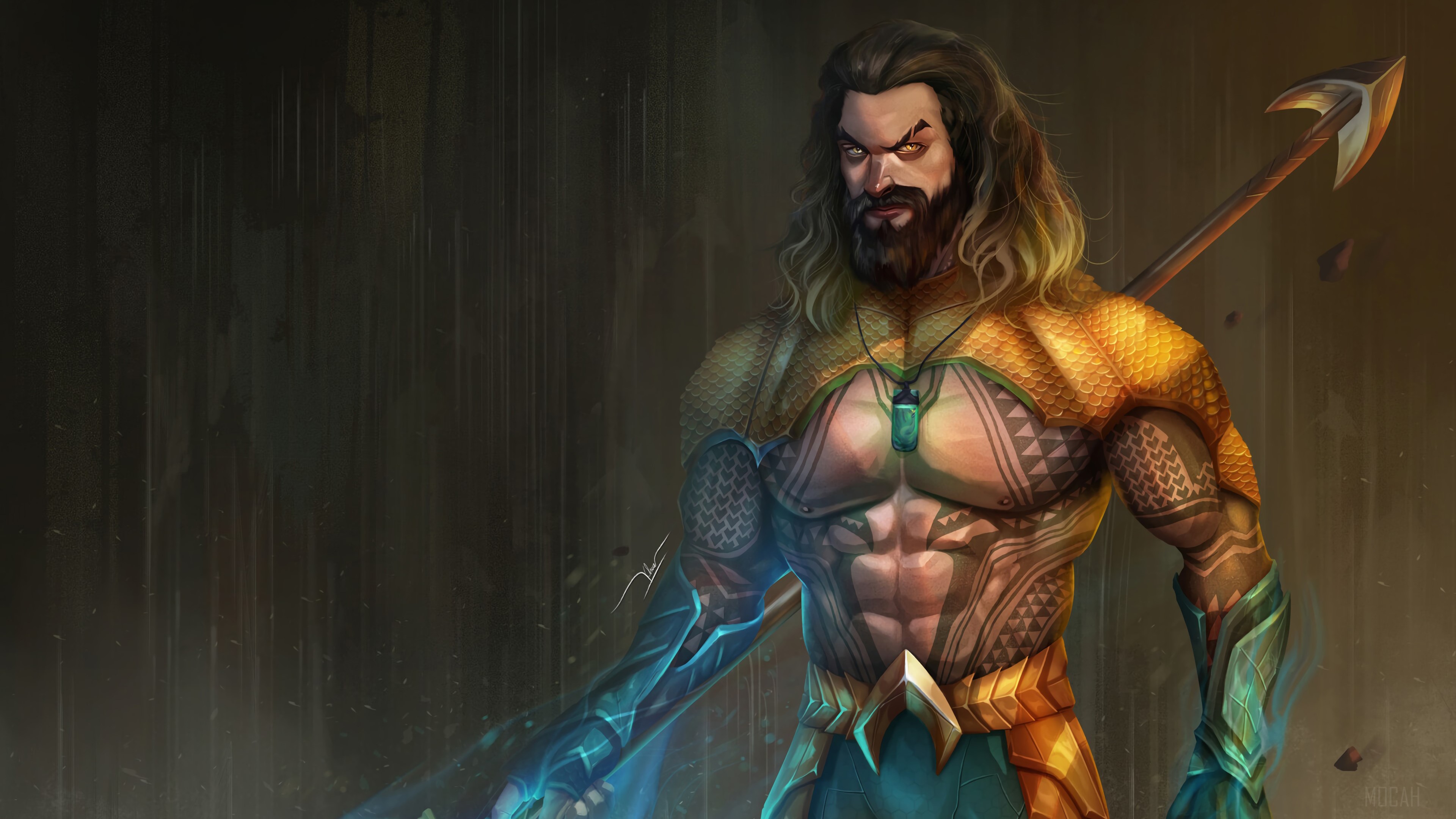 Aquaman Artwork 4K HD Wallpaper