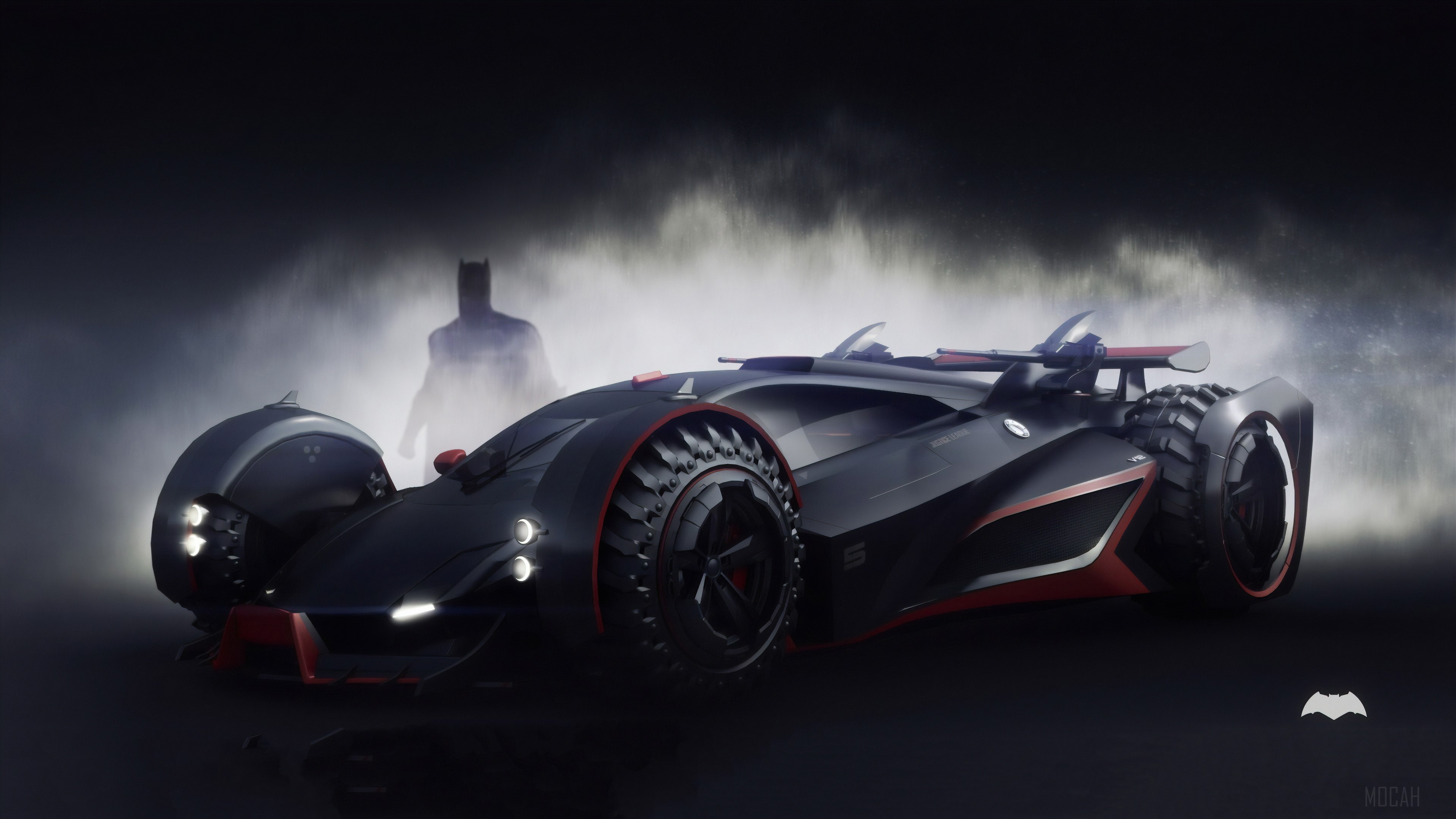 Batmobile from Batman 4K HD Wallpaper