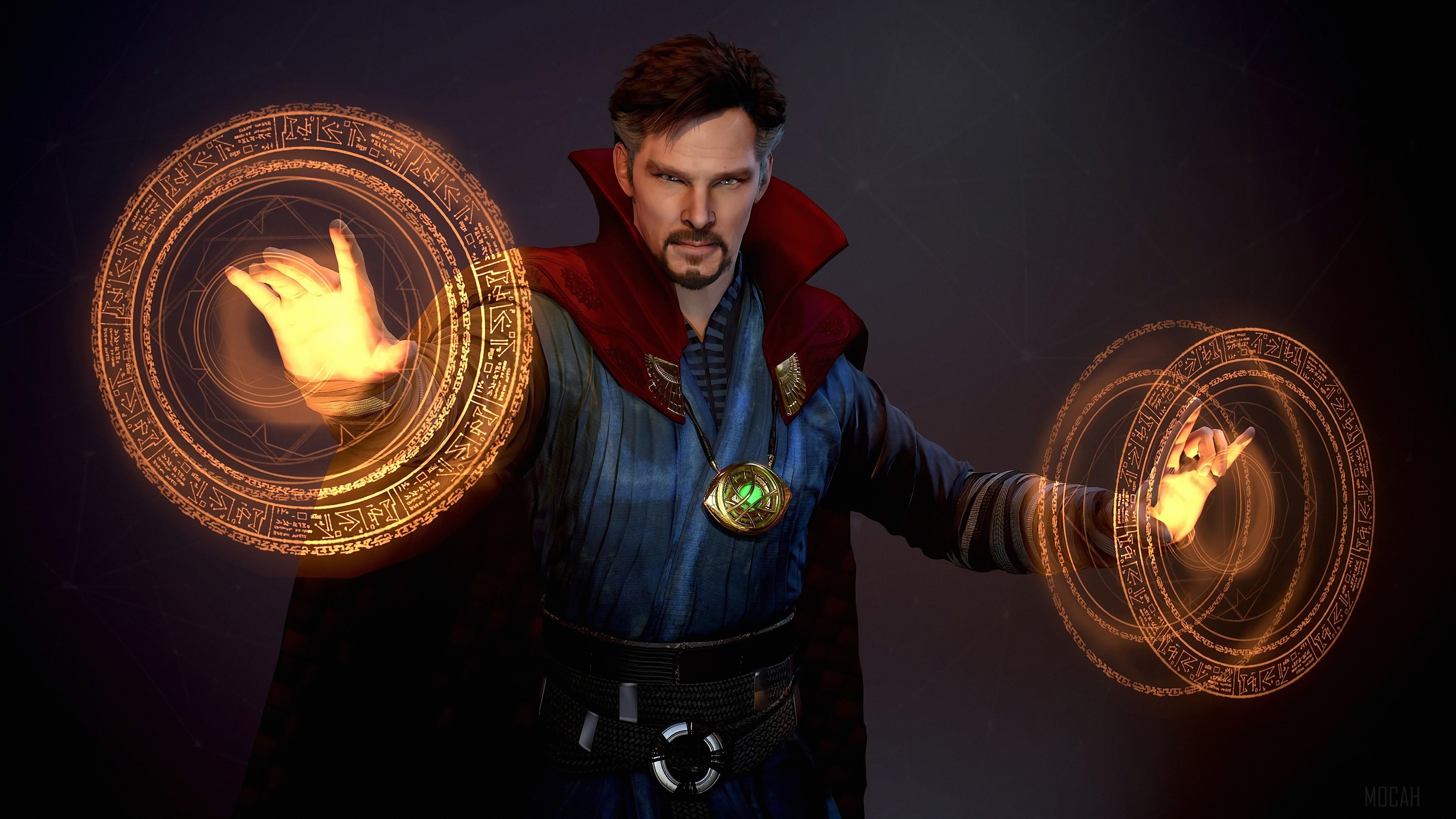 Doctor Strange casting spells 4K HD Wallpaper