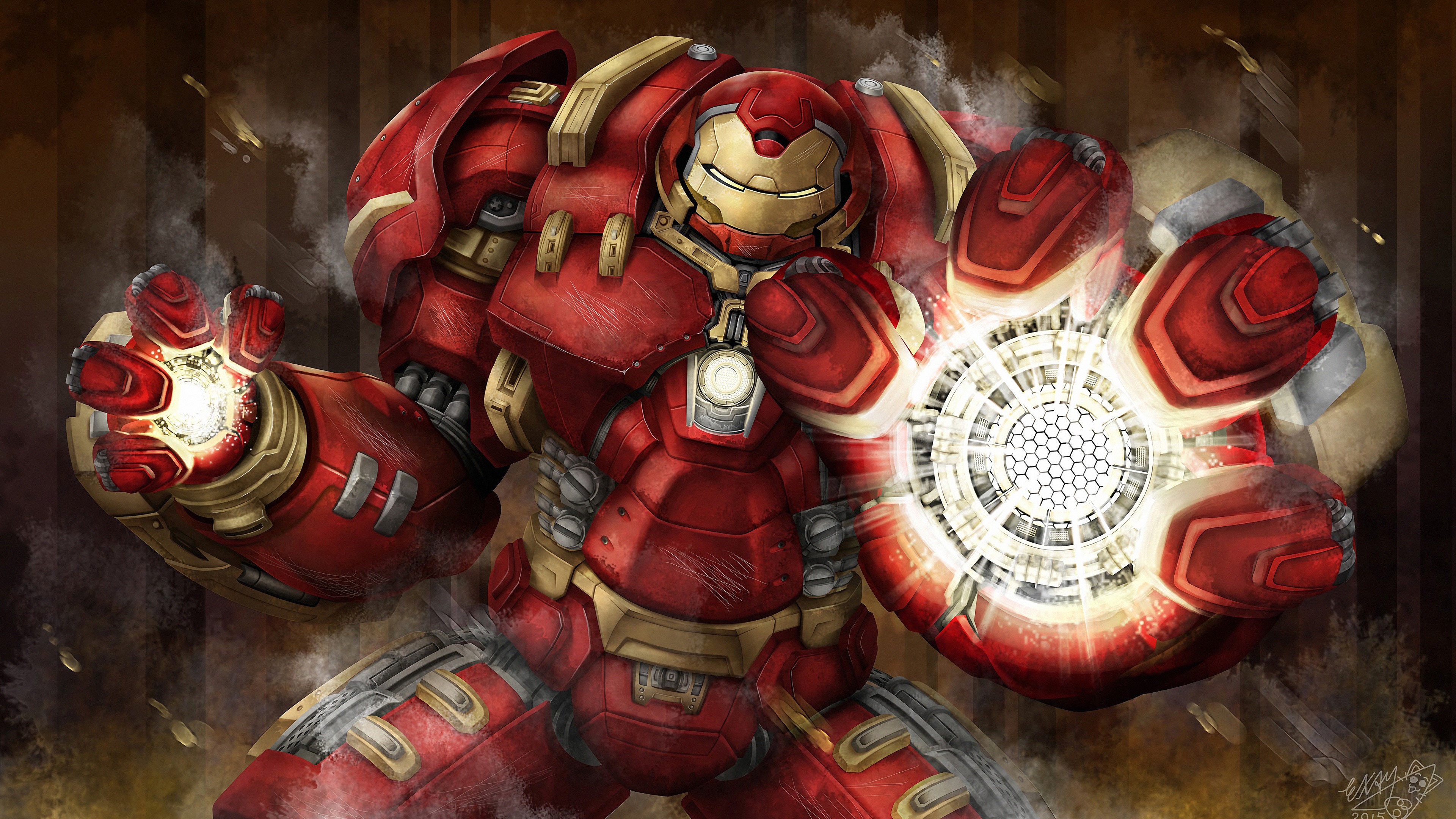 Iron Man Hulkbuster Armor 4K HD Wallpaper