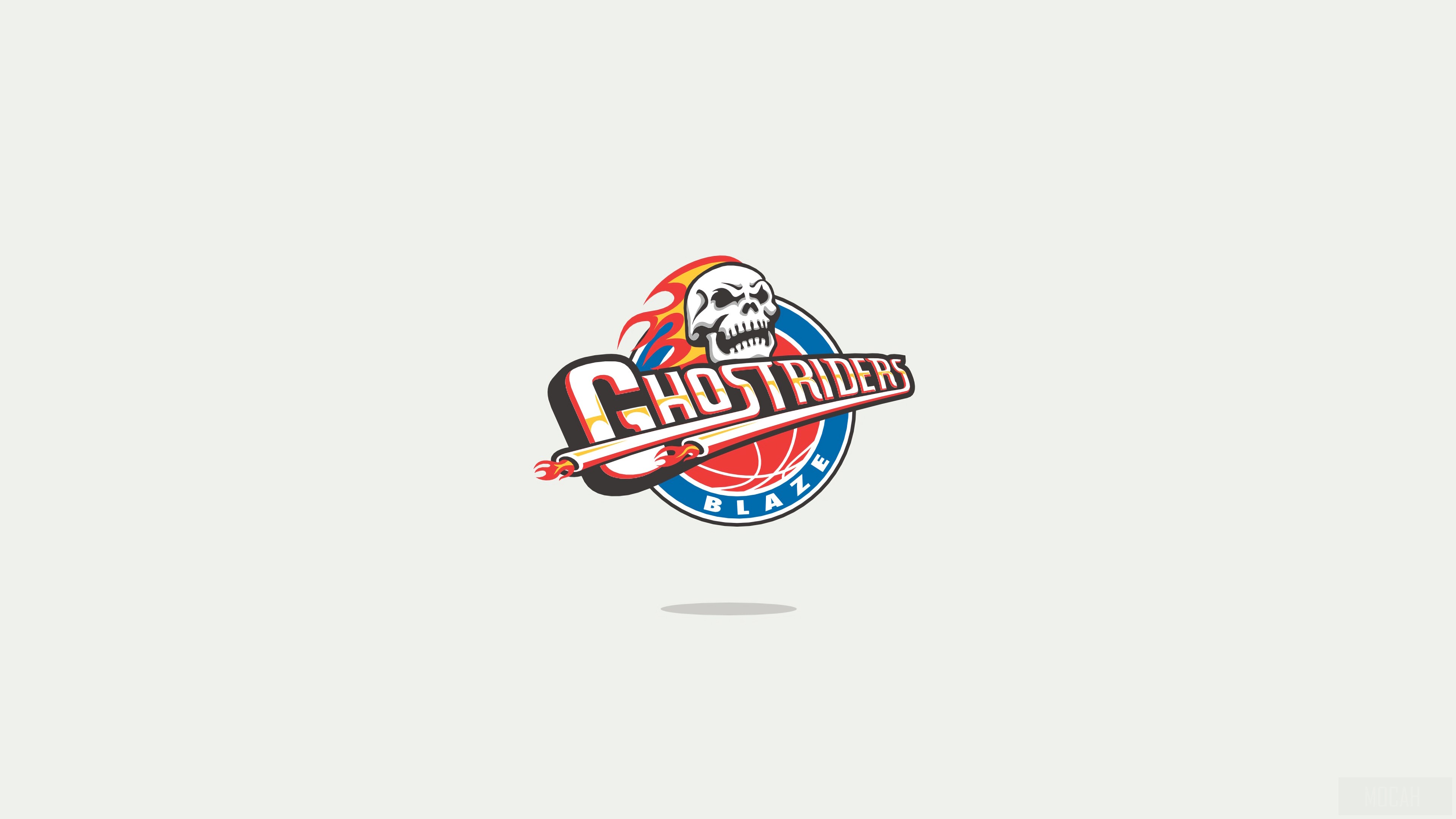 Ghost Riders Blaze Minimal Logo 4K HD Wallpaper