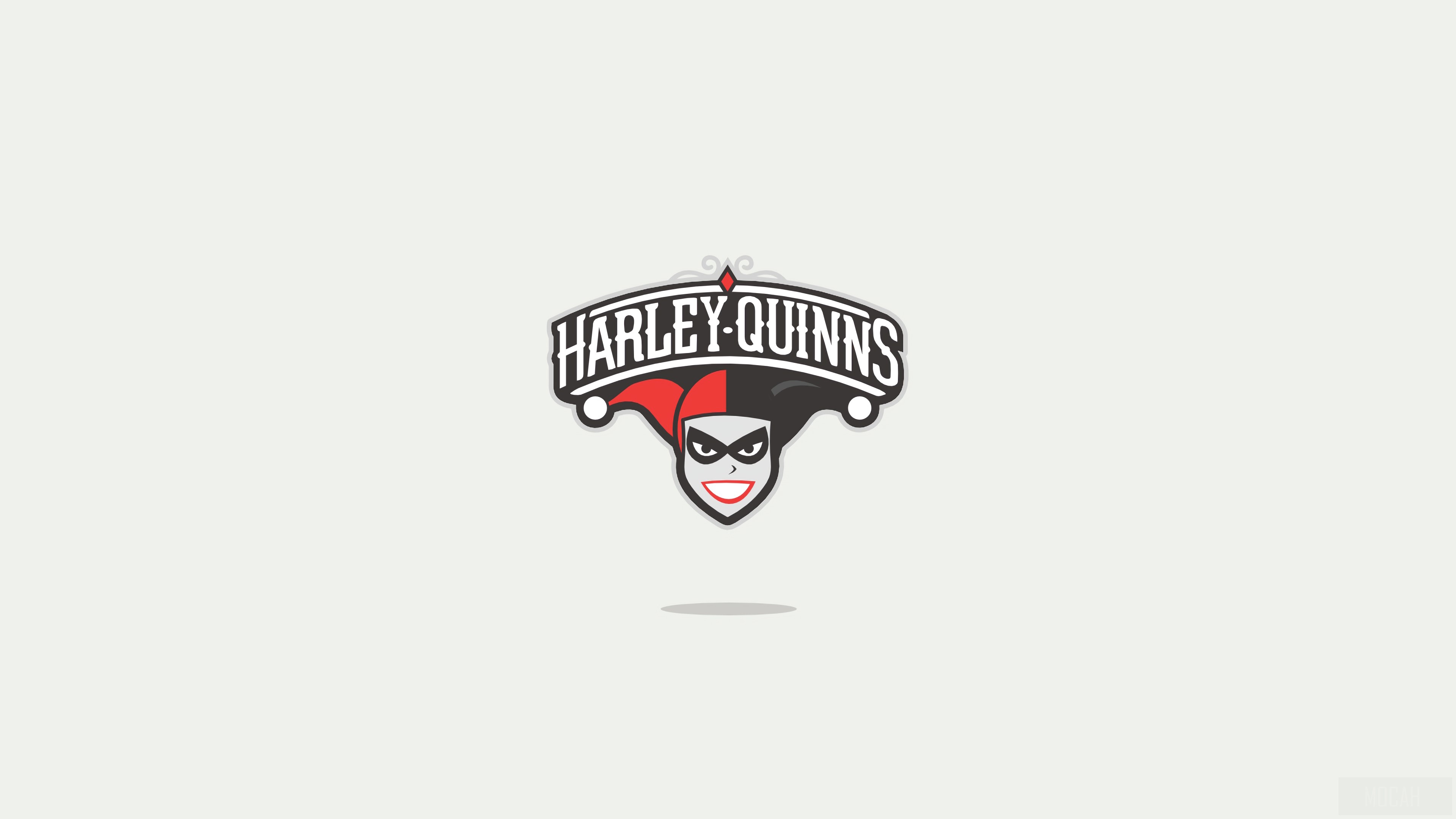 Harley Quinn Minimal Logo HD Wallpaper