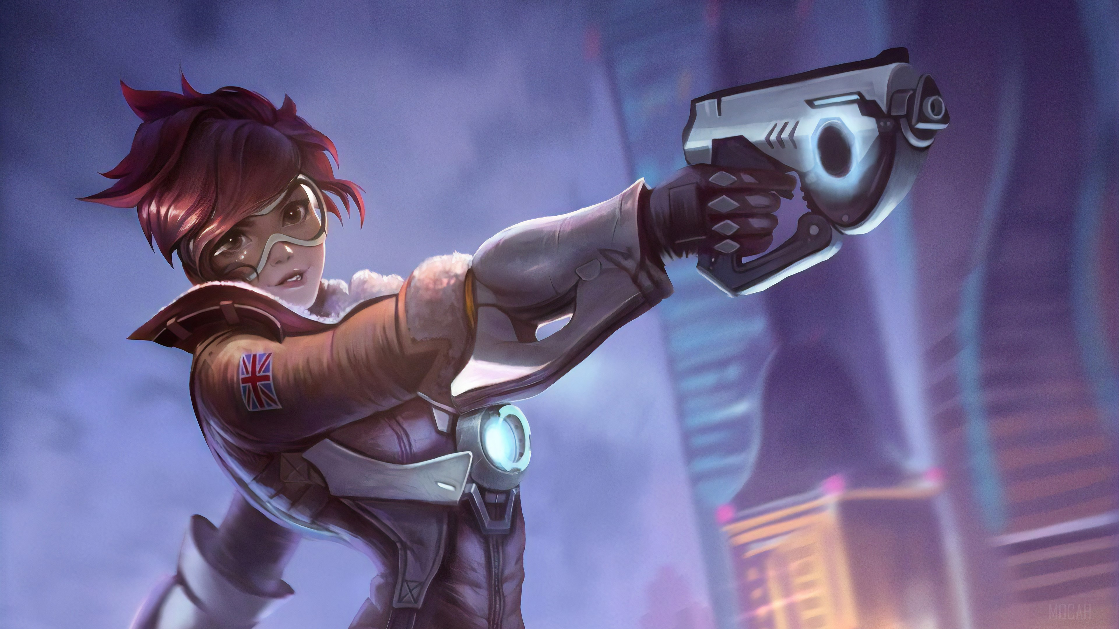 Tracer from Overwatch 4K HD Wallpaper
