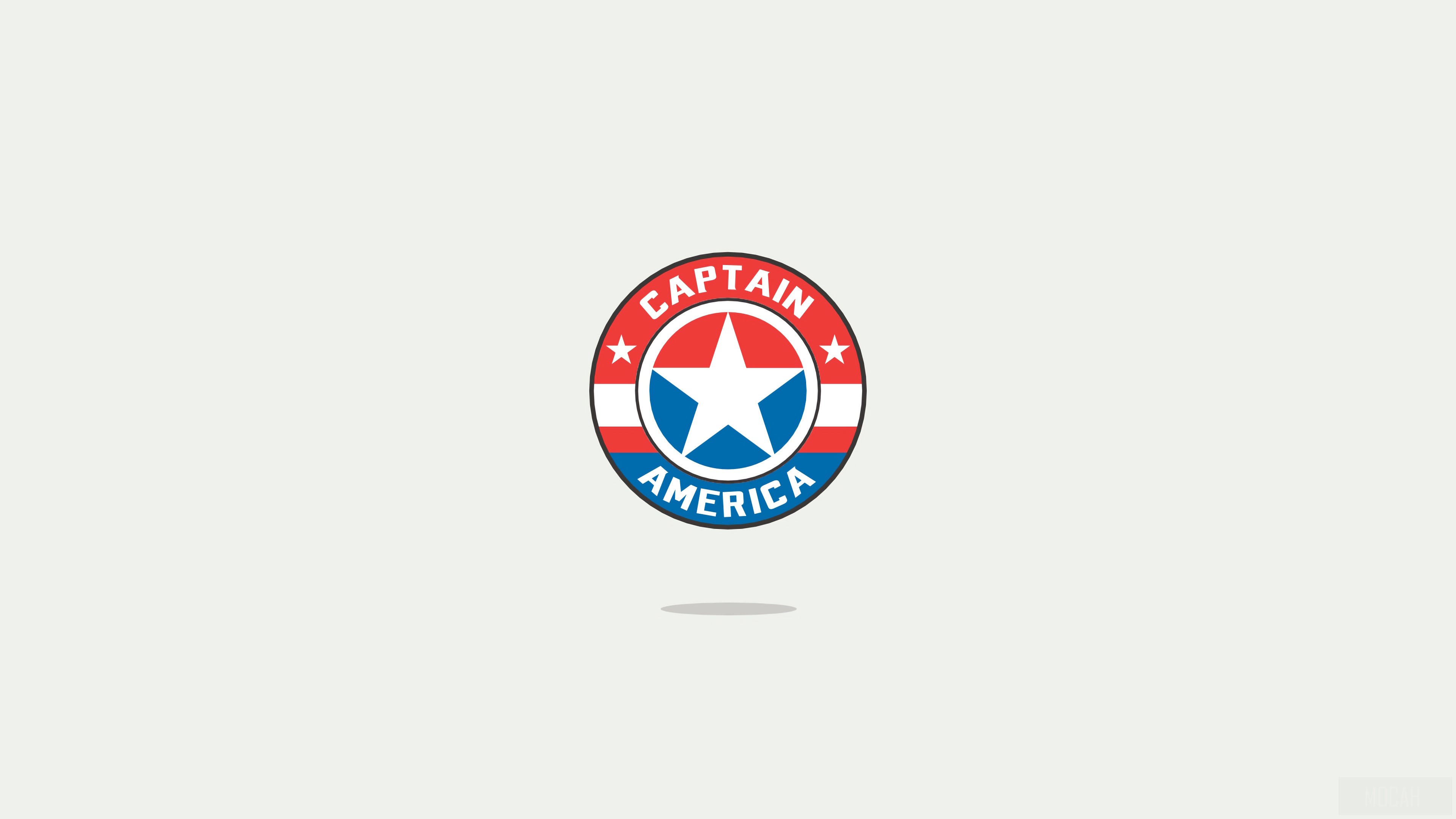 Captain America Minimal Logo HD Wallpaper