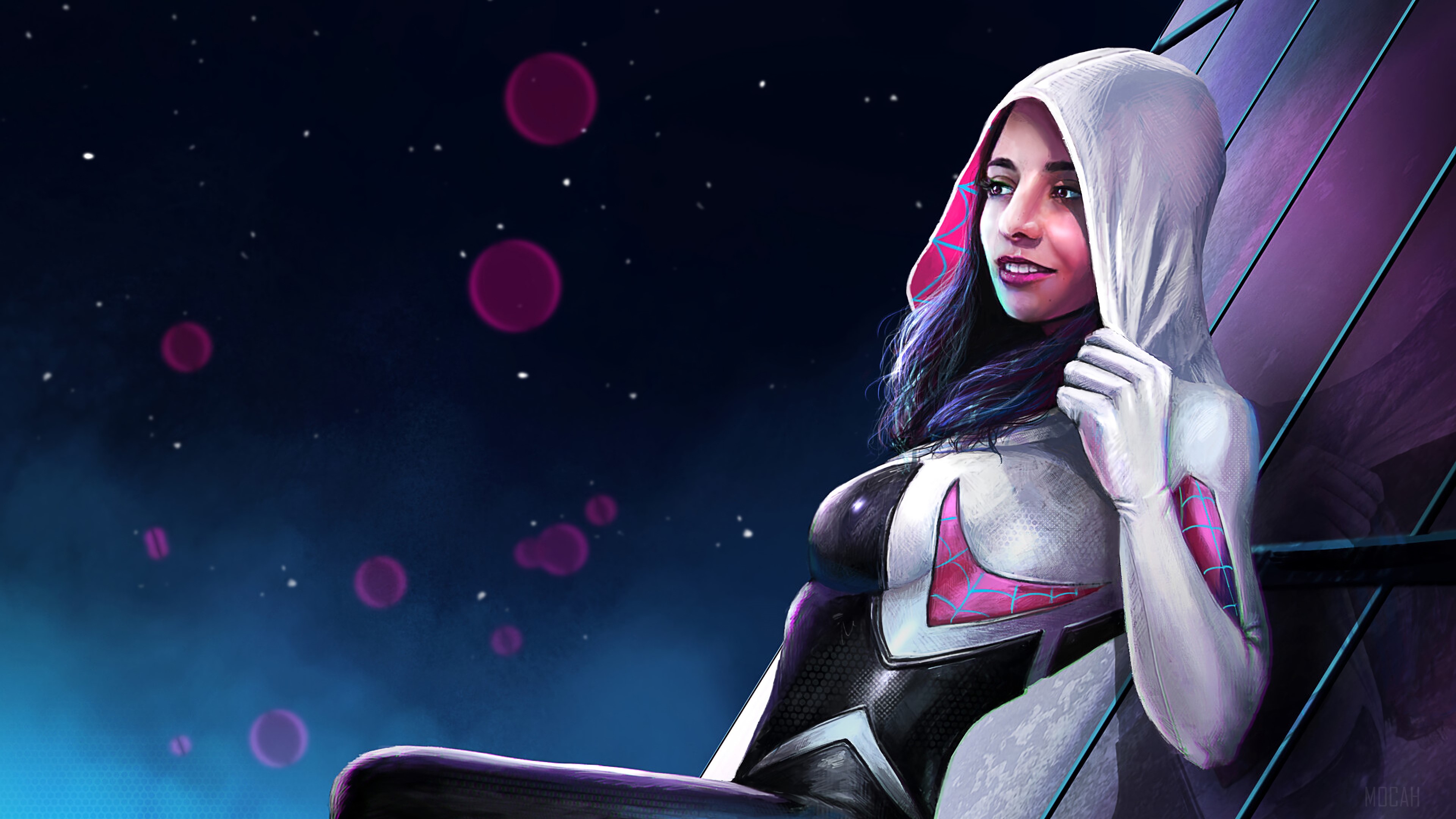 Spider-Gwen Fan Art 4K HD Wallpaper