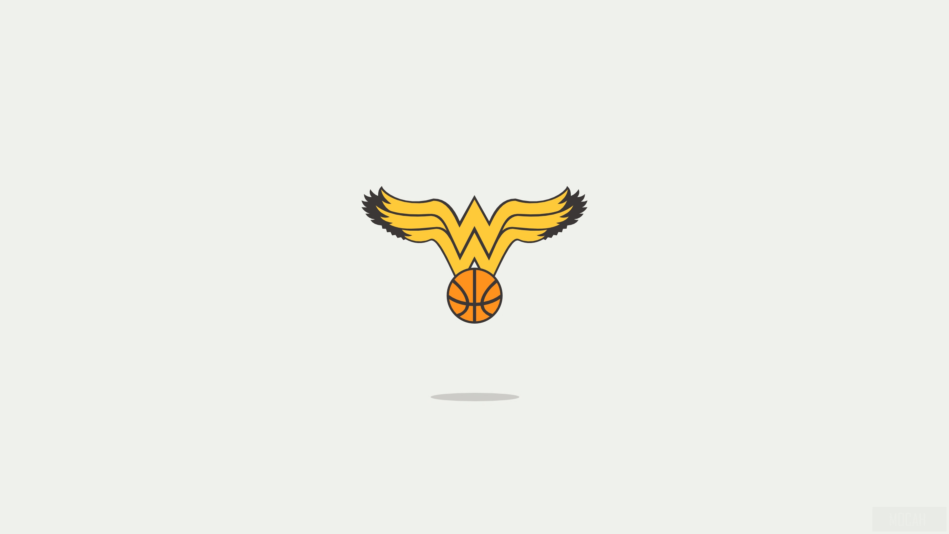 Wonder Woman Minimal Logo HD Wallpaper