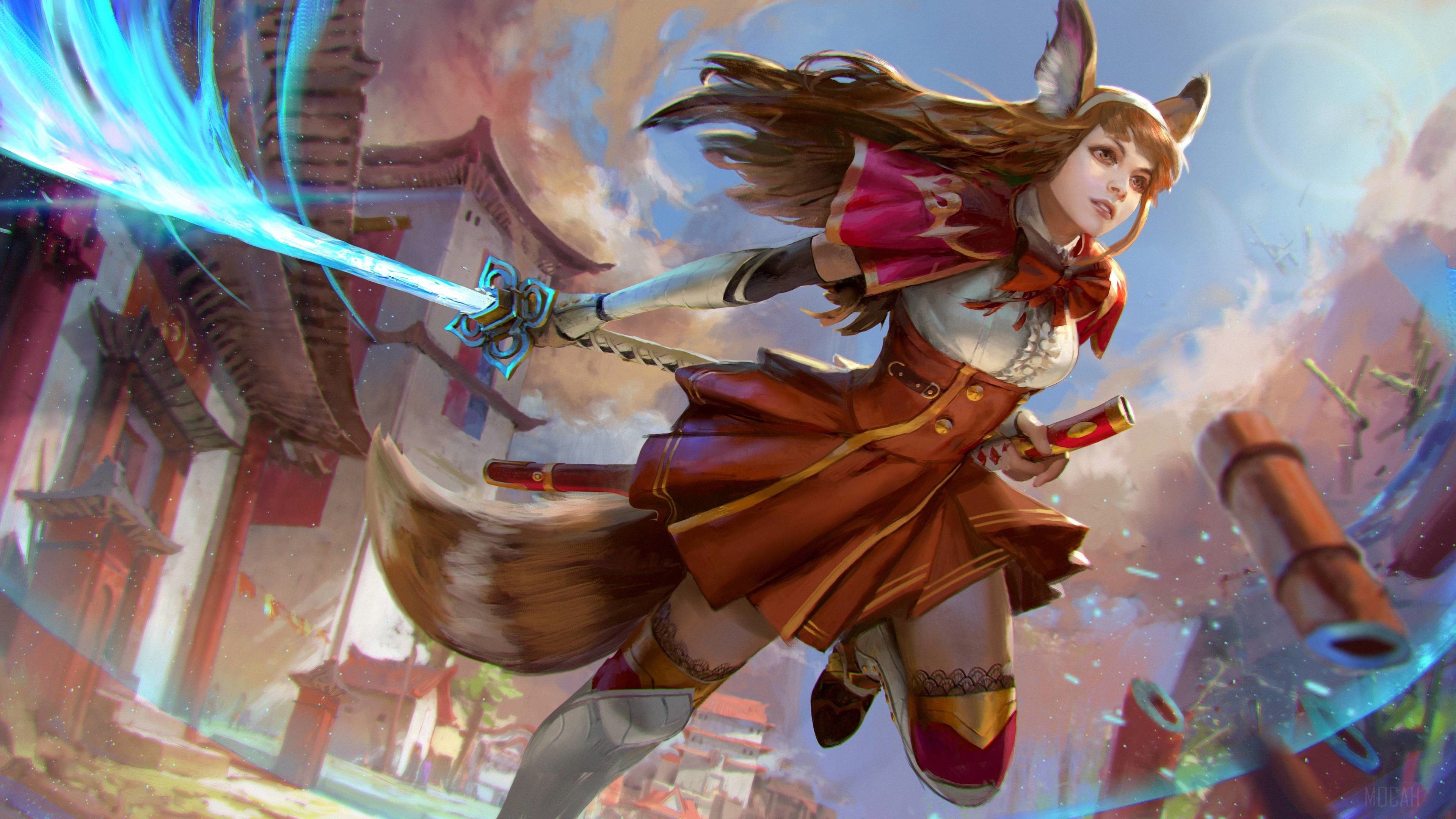 Ahri from Vainglory 4K HD Wallpaper
