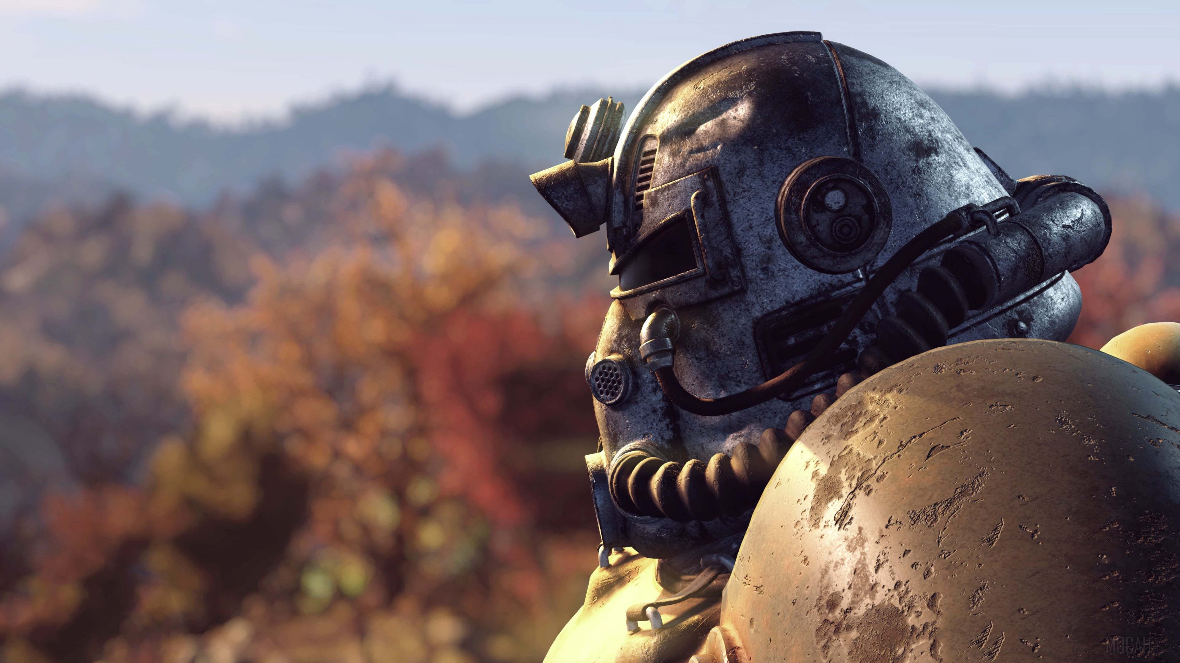 Power Armor from Fallout 4K HD Wallpaper