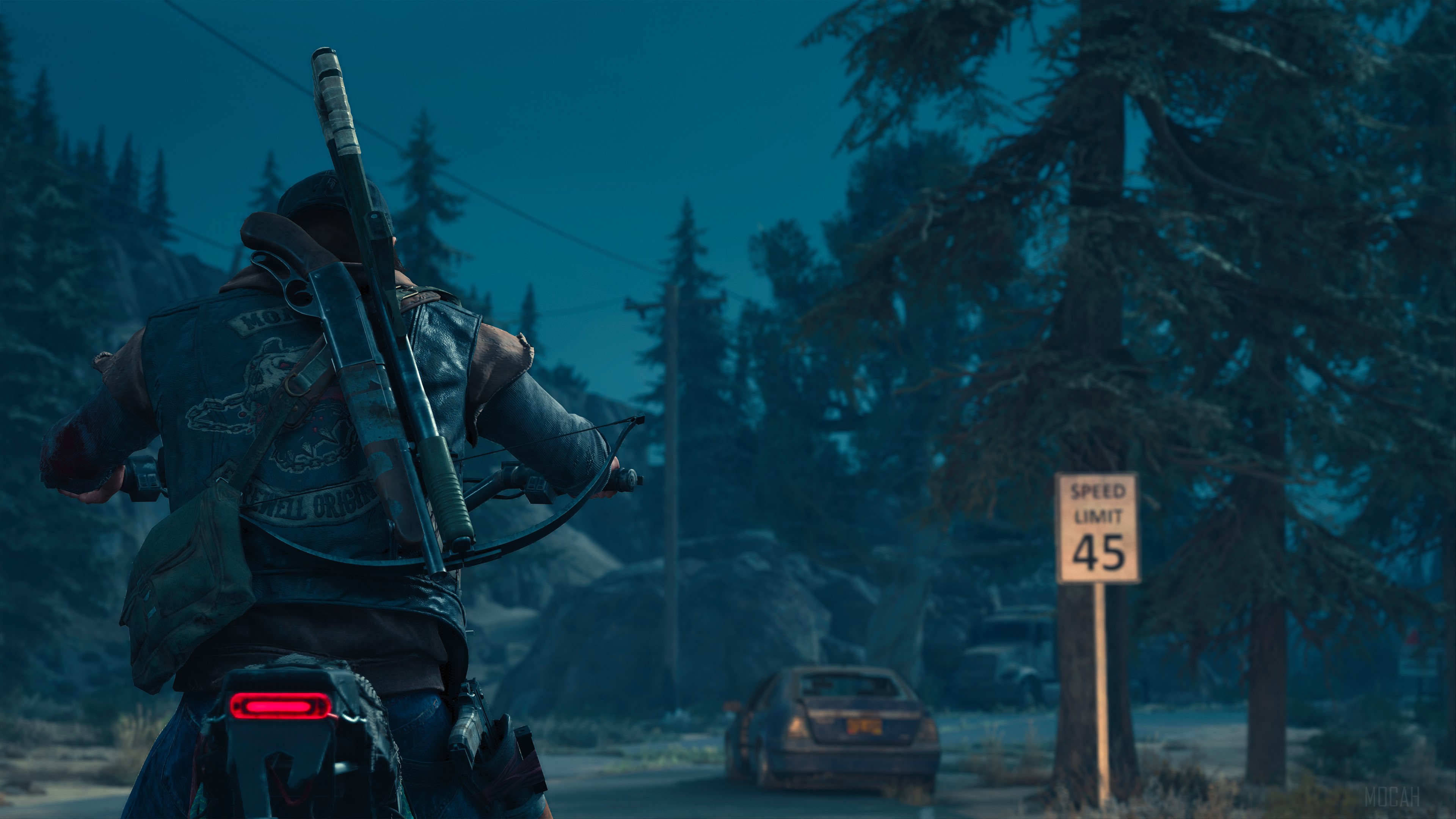 Deacon St. John from Days Gone riding a motorcycle HD Wallpaper