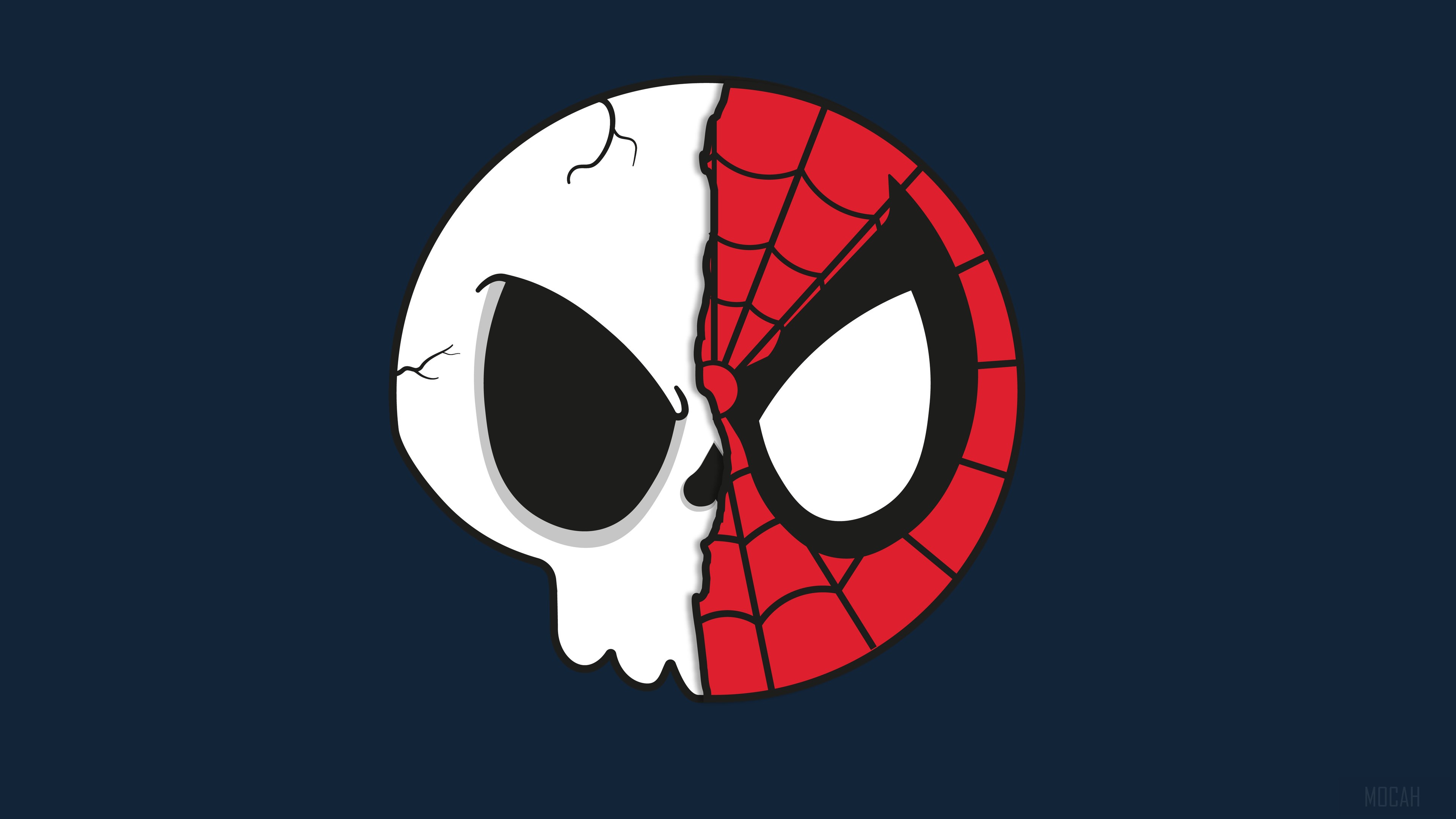 Spider-Man Skull 4K HD Wallpaper