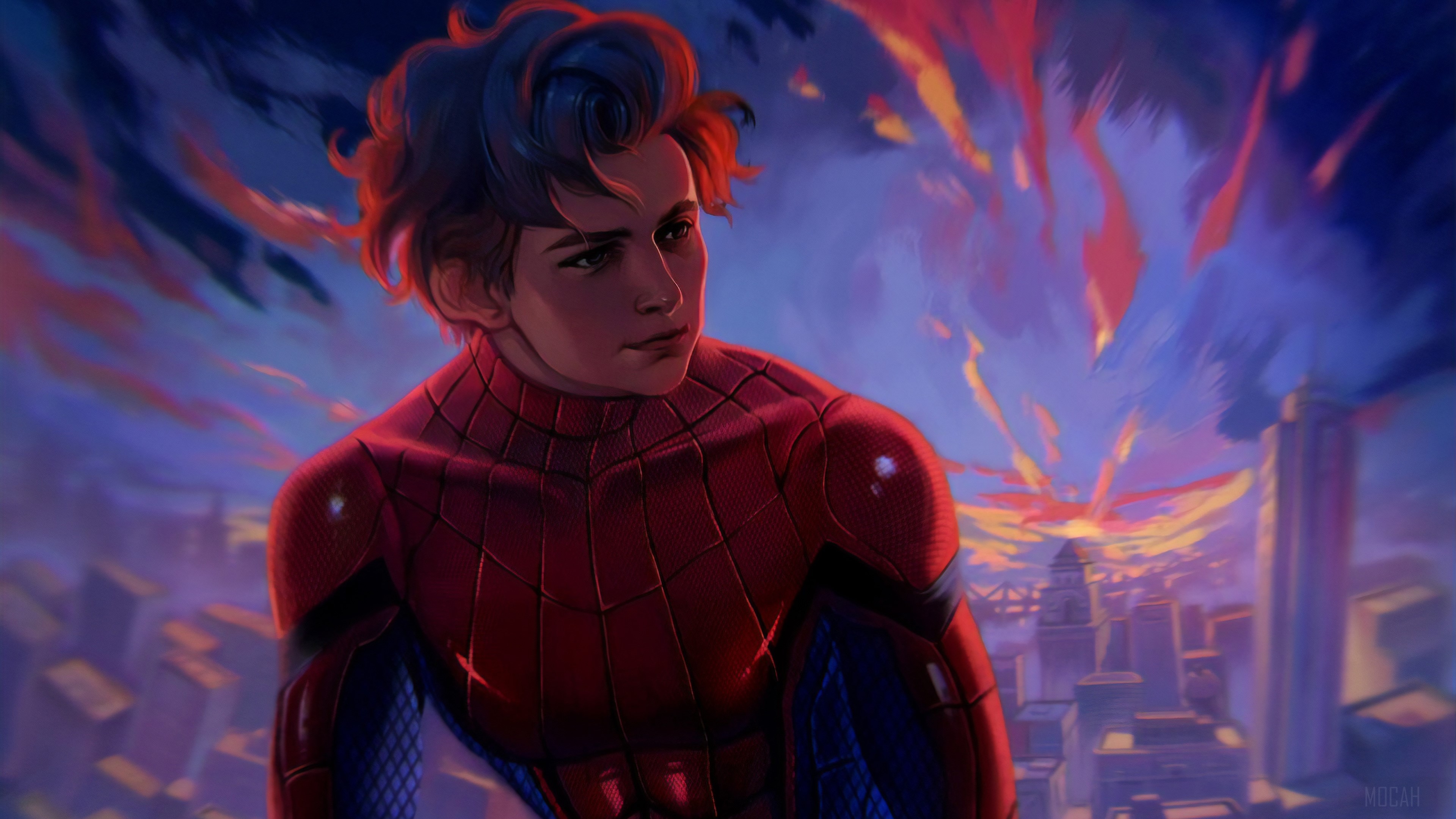Spider-Man from Spider-Man: Homecoming 4K HD Wallpaper