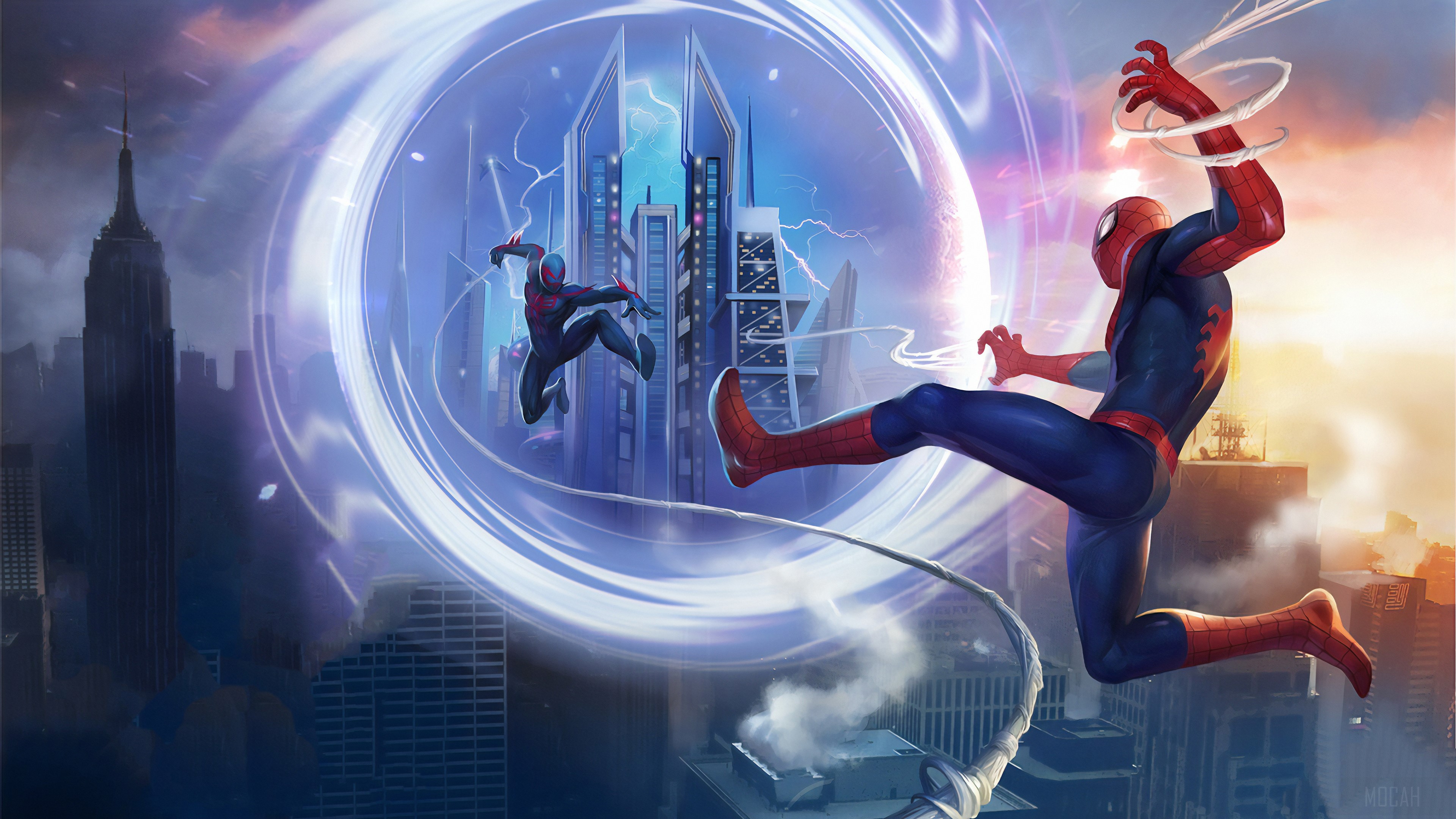Spider-Man vs Spider-Verse 4K HD Wallpaper