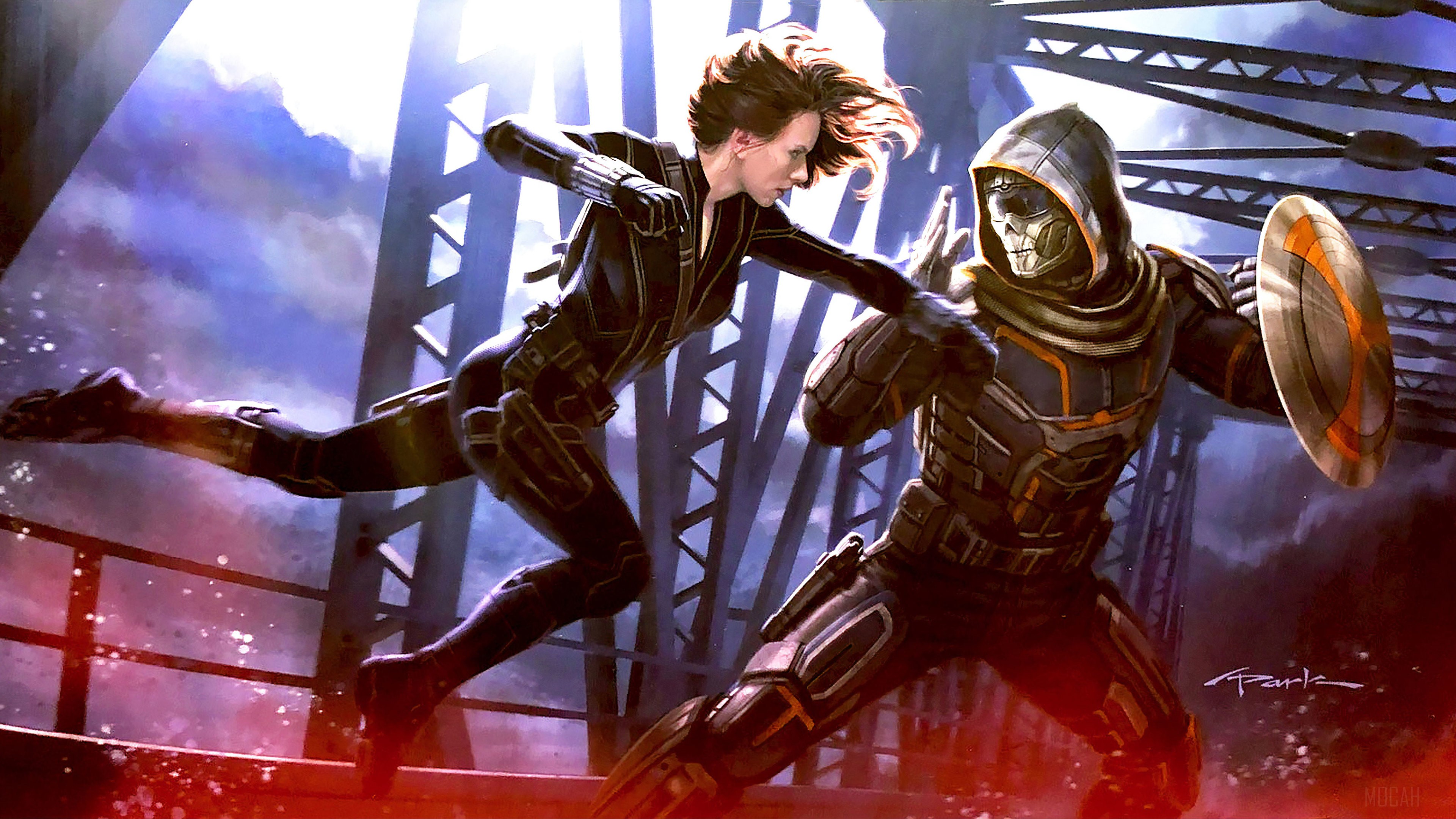 Black Widow vs. Taskmaster 4K HD Wallpaper