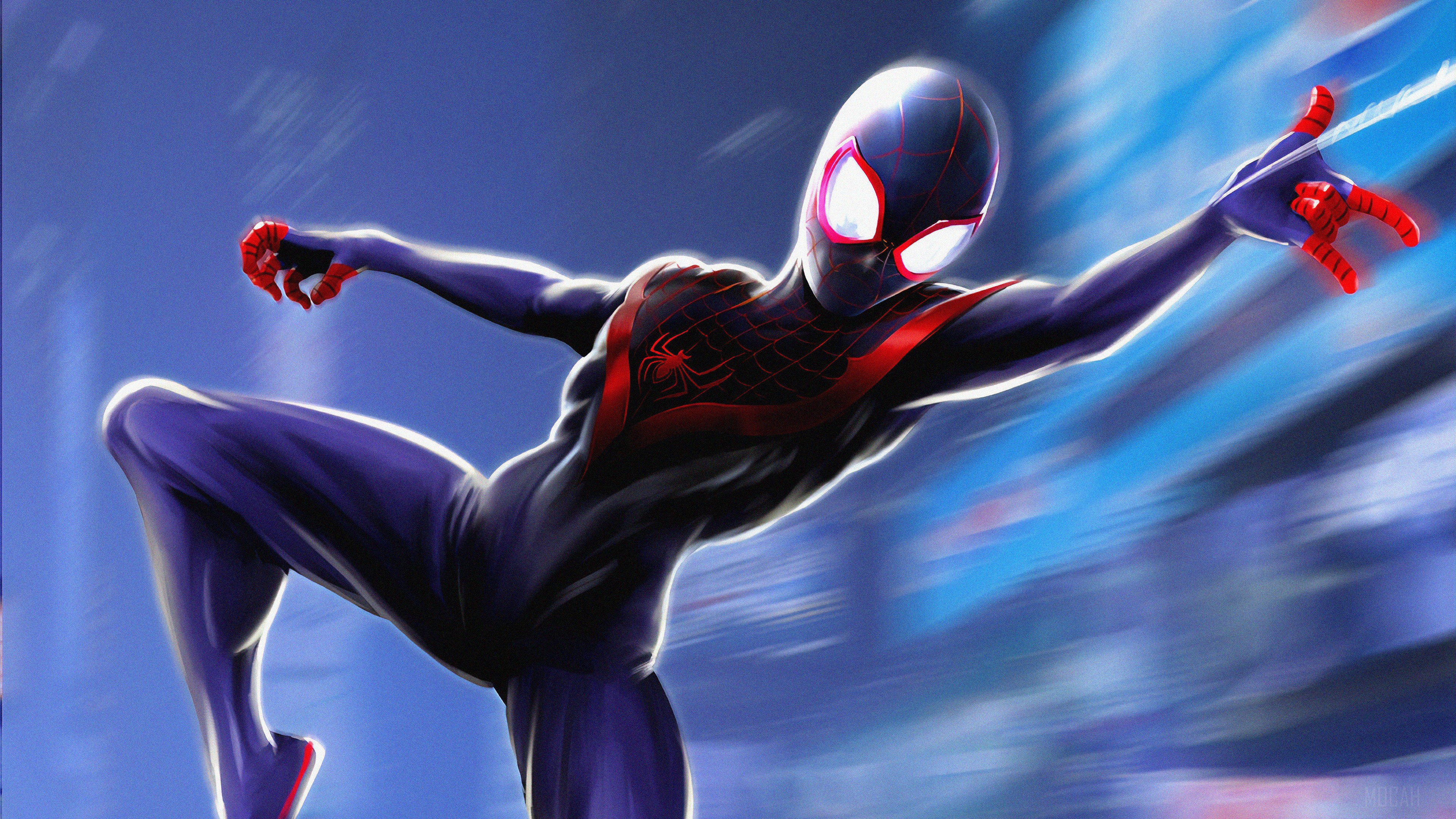 Miles Morales in Spider-Man Suit 4K HD Wallpaper