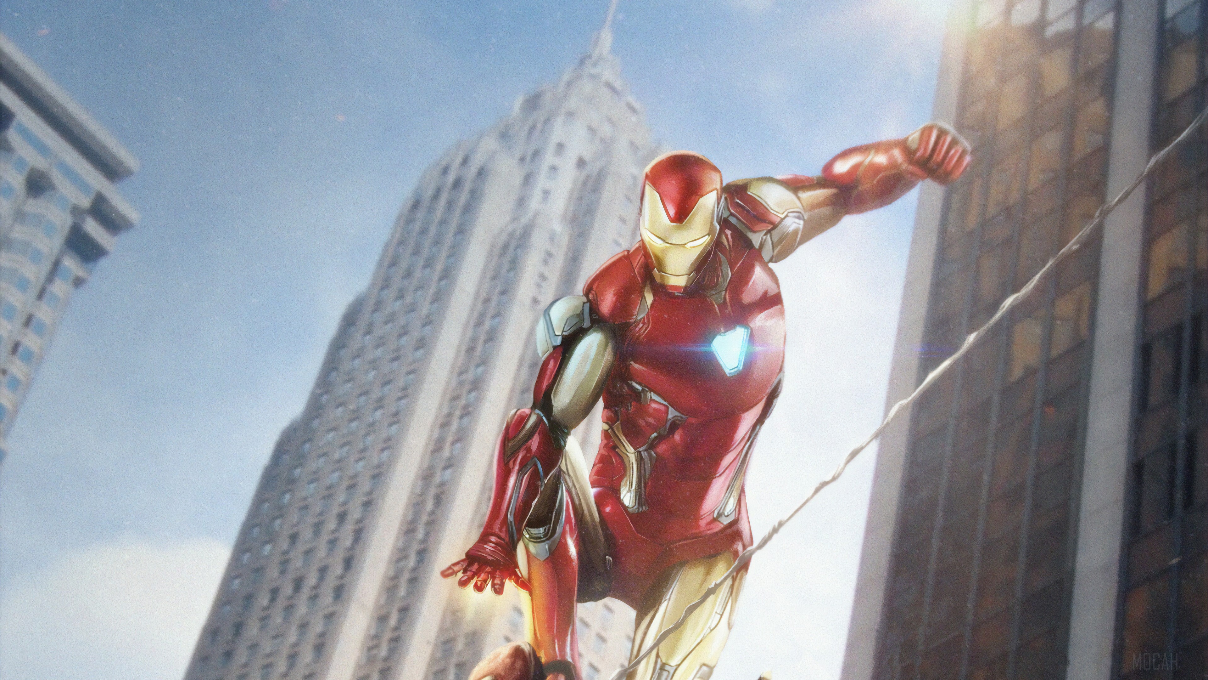 Iron Man in New York City 4K HD Wallpaper