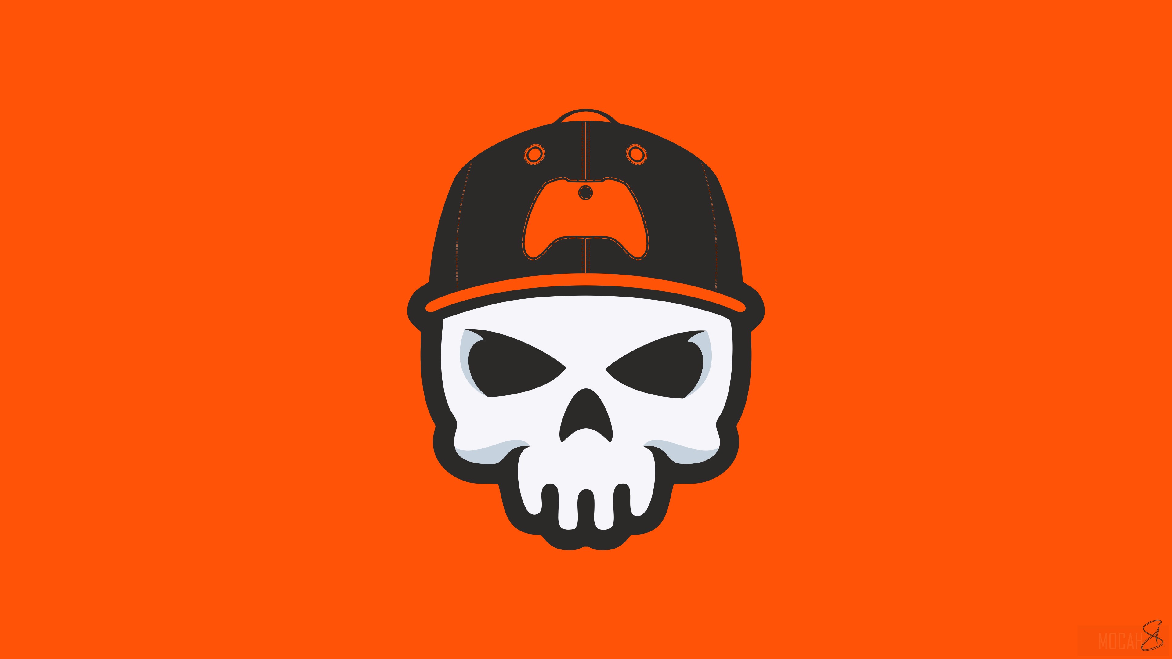 Gamer Skull Minimal HD Wallpaper