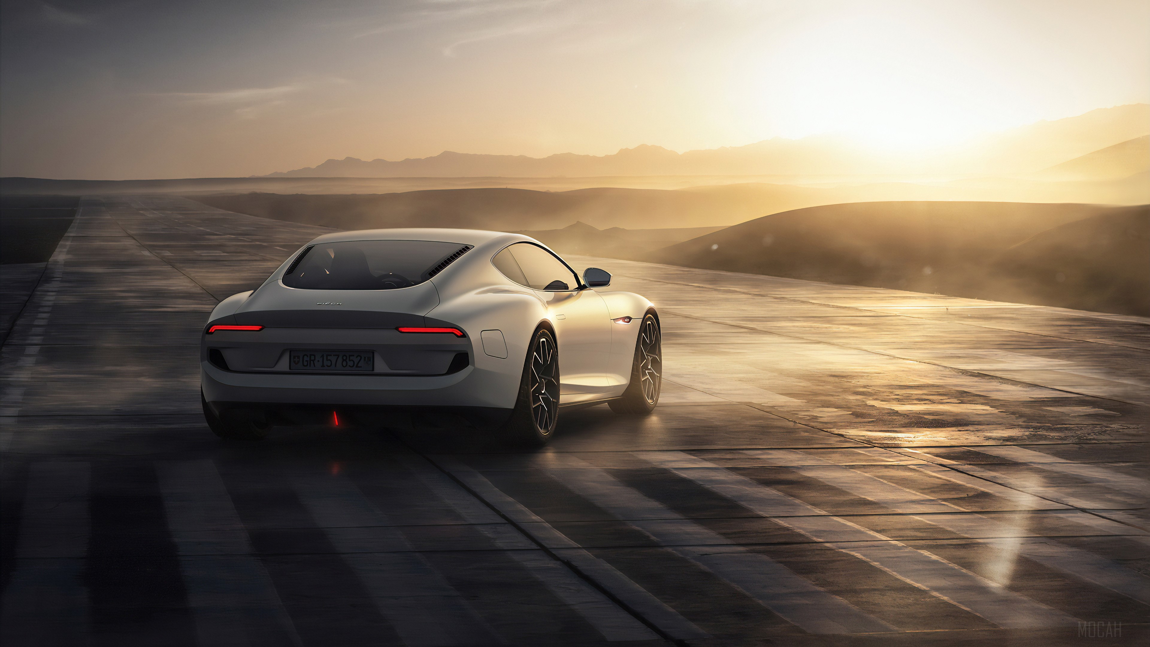 Piech Mark Zero electric car on a road HD Wallpaper