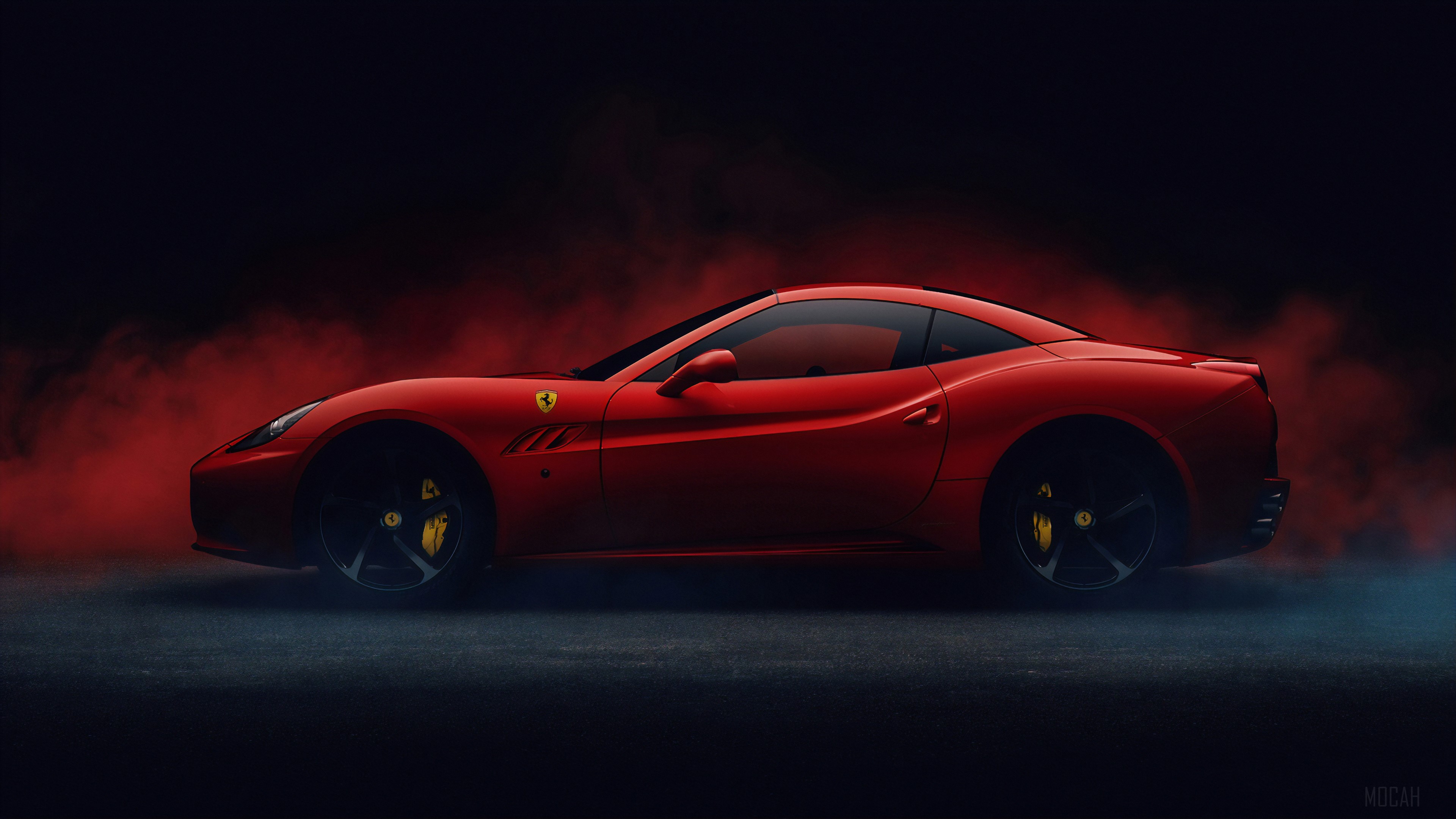 Red Ferrari California 4K HD Wallpaper