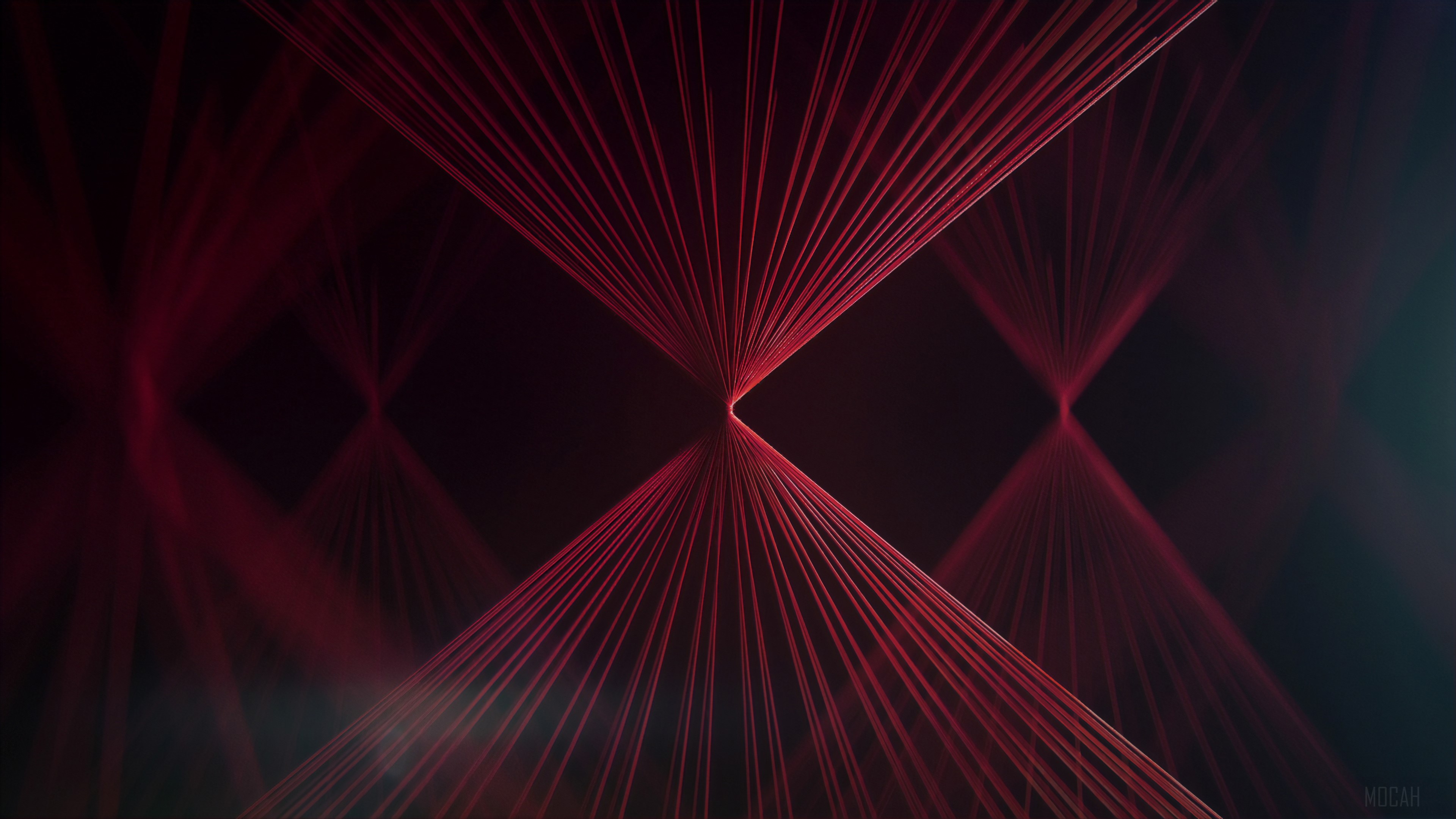 Red Threads Abstract 4K HD Wallpaper