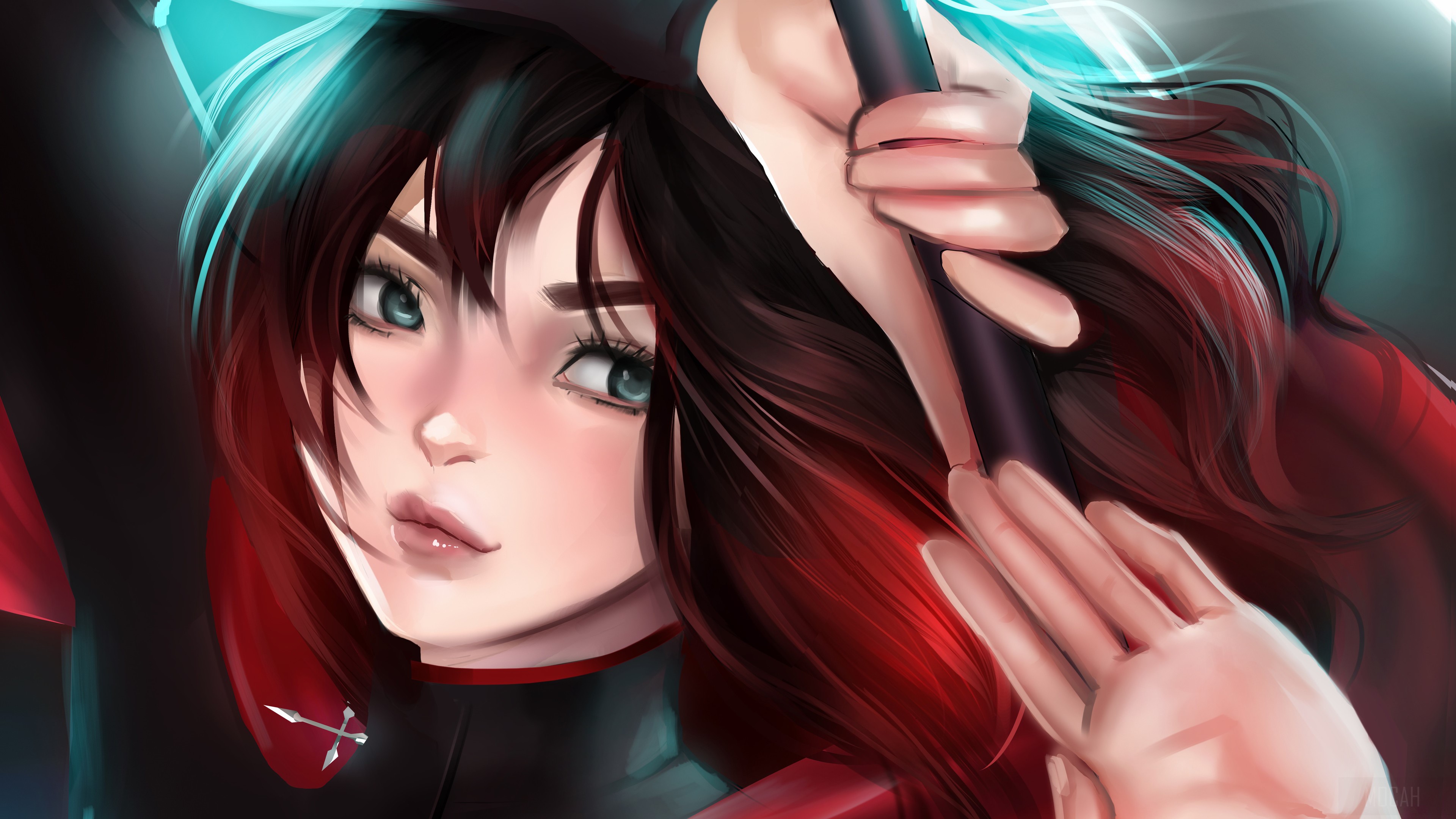 Ruby Rose from RWBY 4K HD Wallpaper