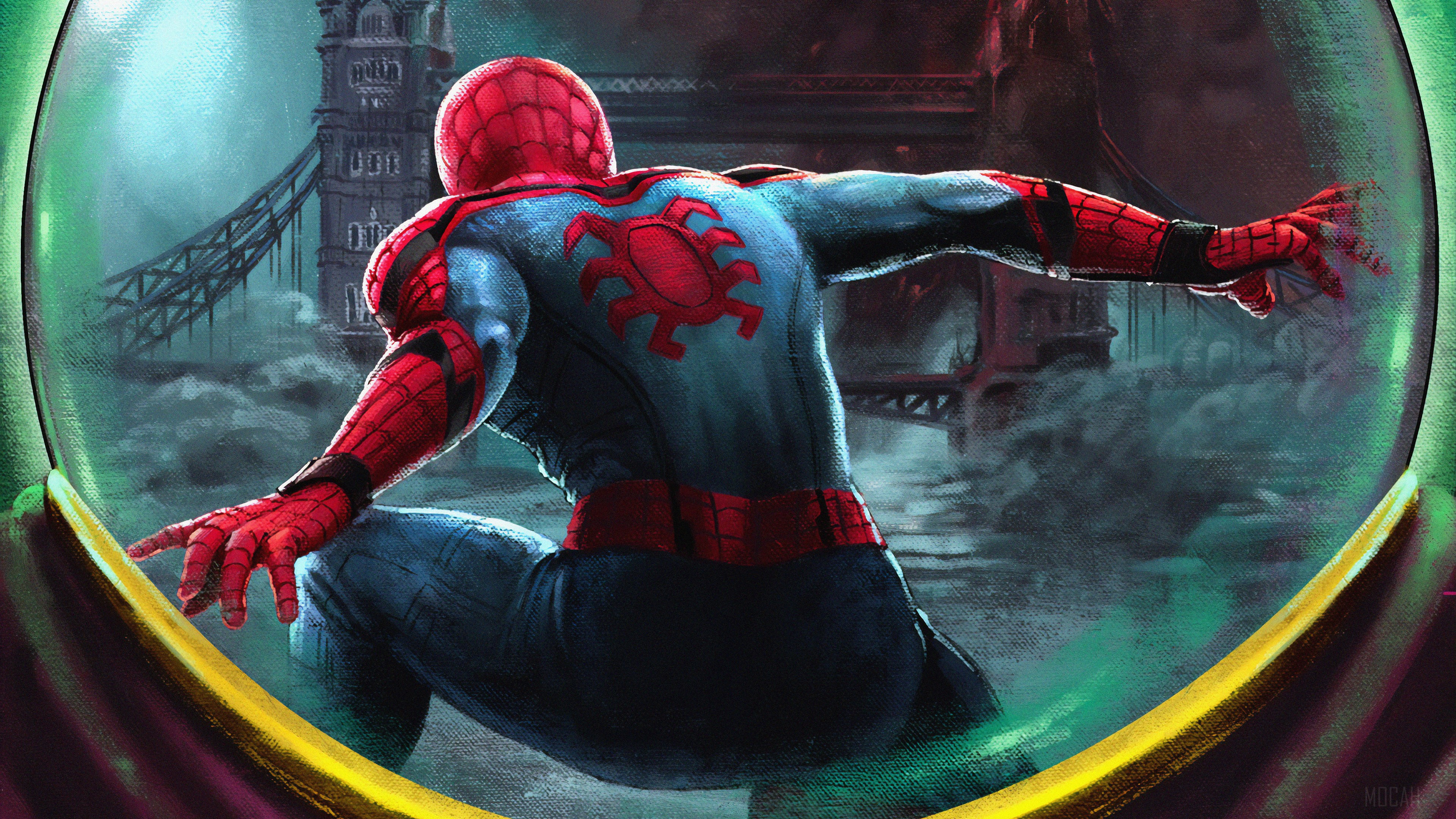 Spider-Man from Spider-Man: Far From Home Art 4K HD Wallpaper