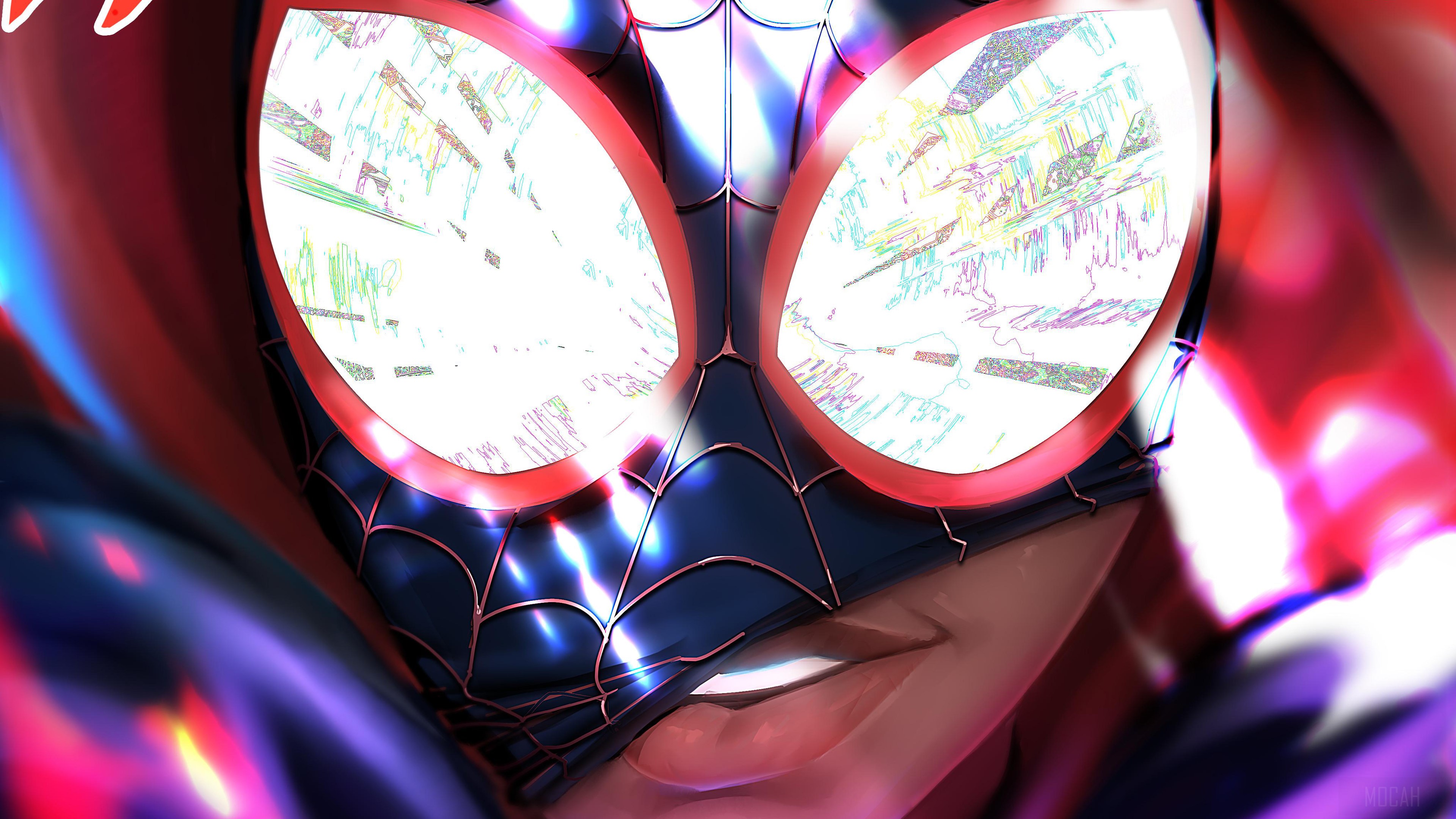 Spiderman Miles Morales Closeup HD Wallpaper