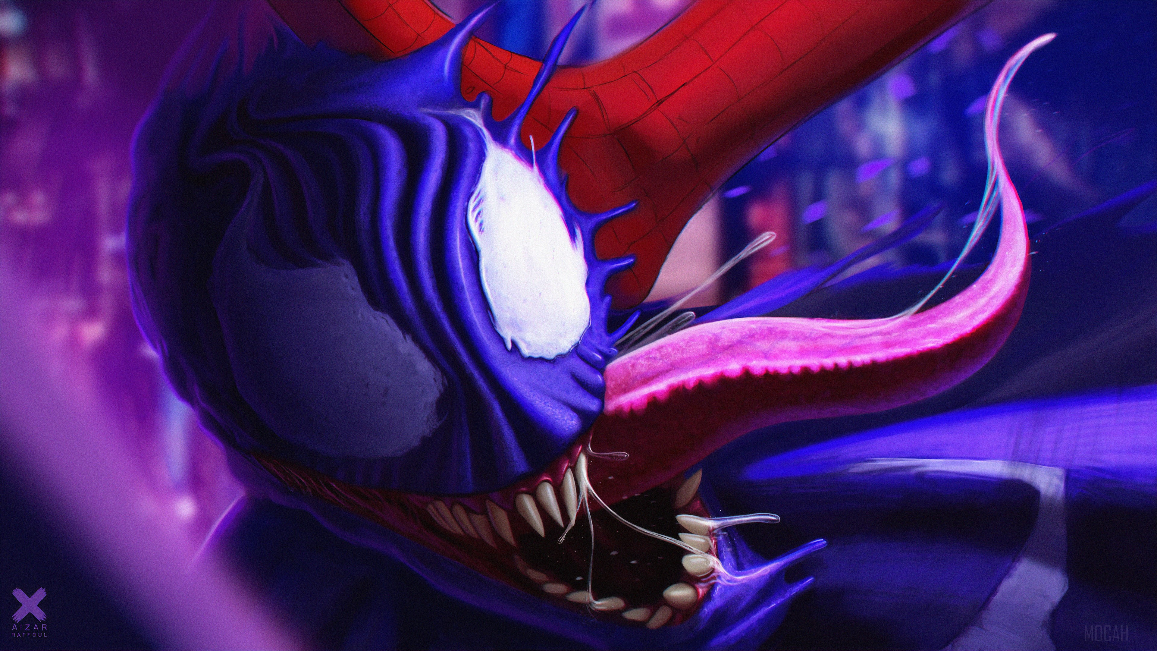 Venom and Spider-Man 4K HD Wallpaper