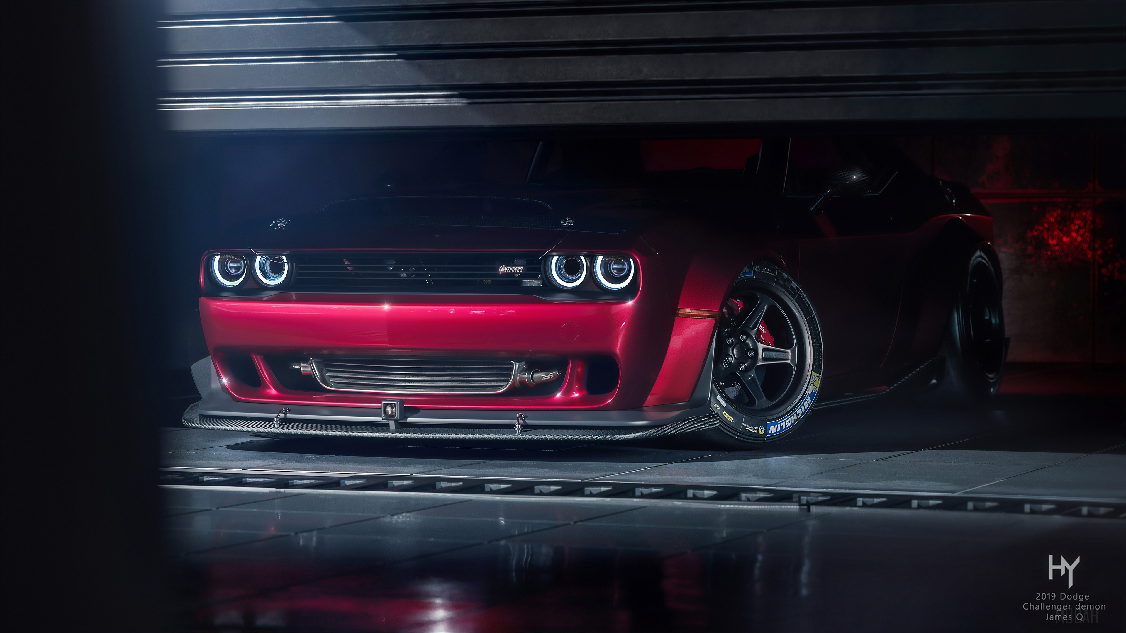 2019 Dodge Challenger Demon 4K HD Wallpaper