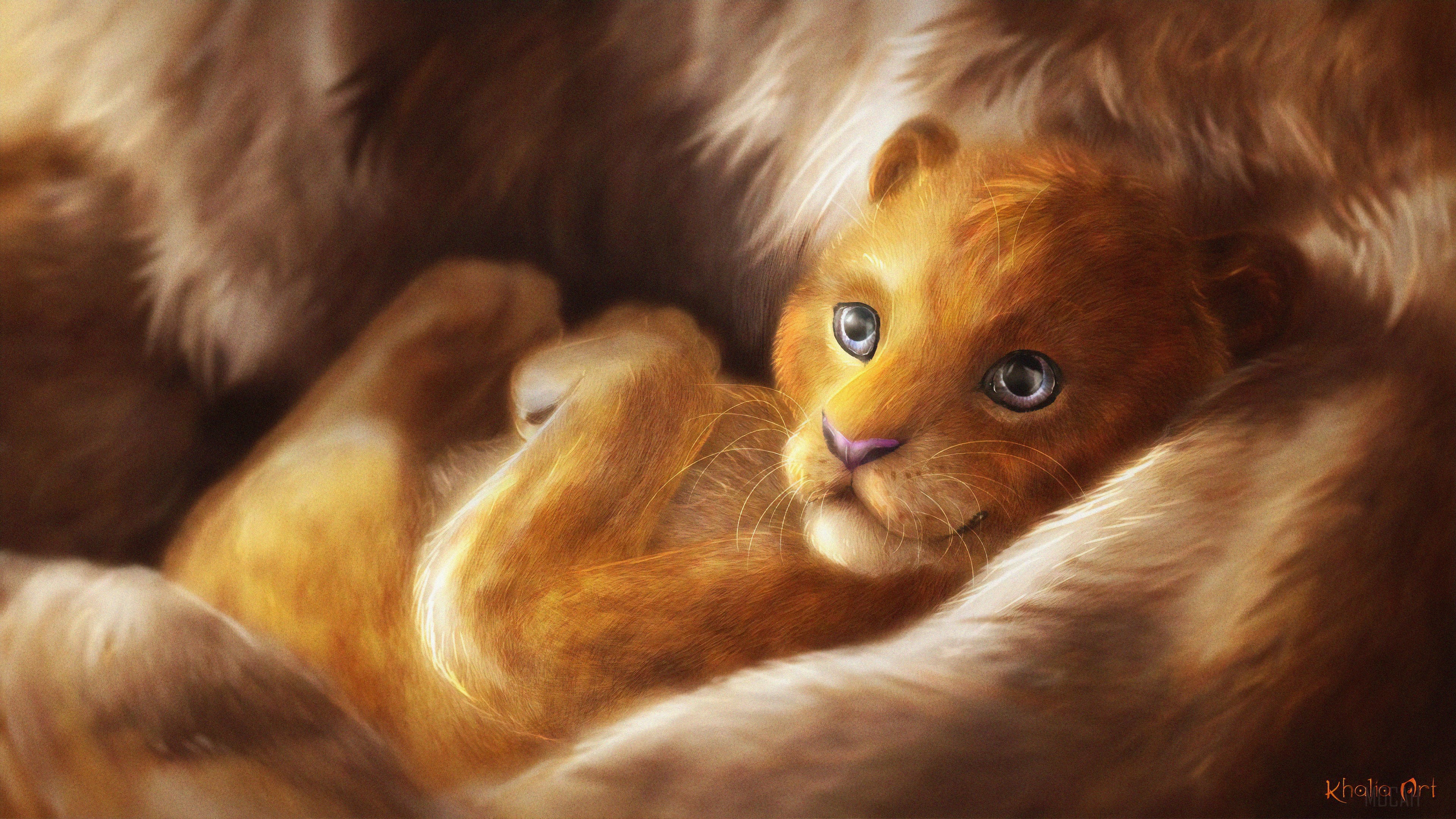 Simba from The Lion King 4K HD Wallpaper
