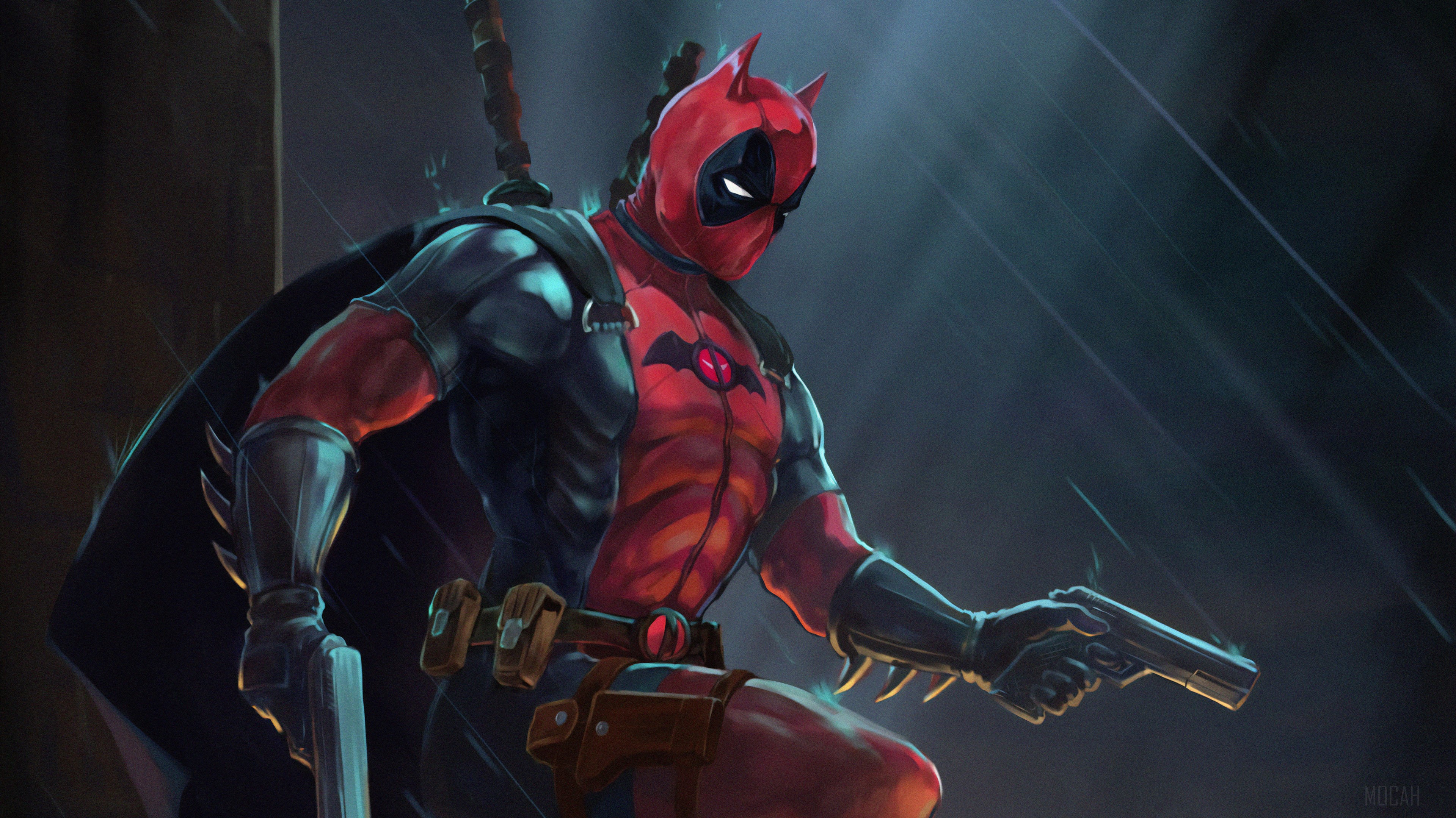 Deadpool As Batman HD Wallpaper