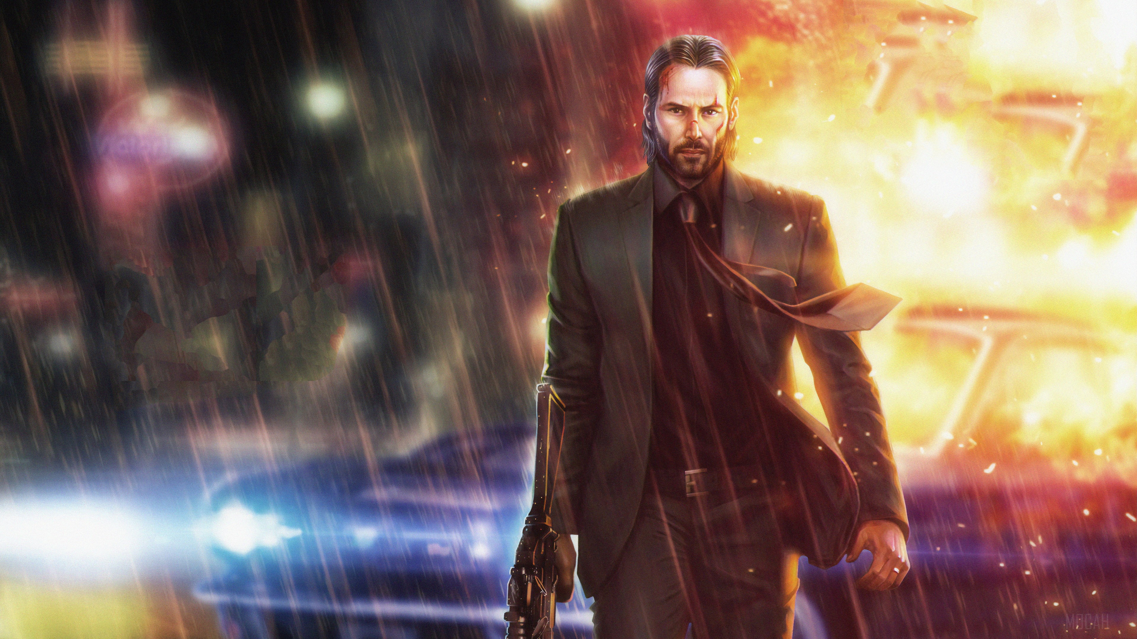John Wick from John Wick 4K HD Wallpaper