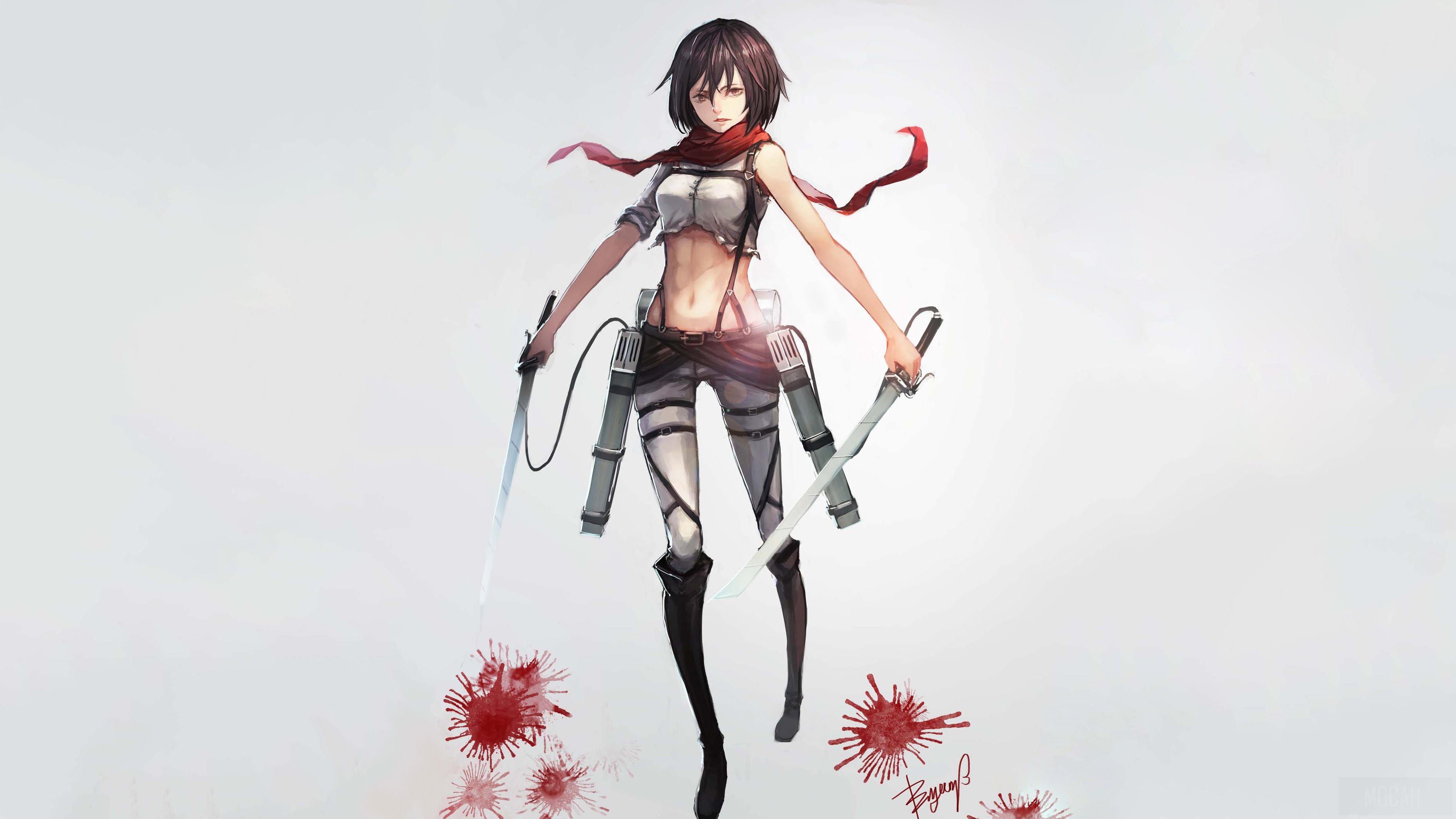 Mikasa Ackerman from Attack on Titan 4K HD Wallpaper