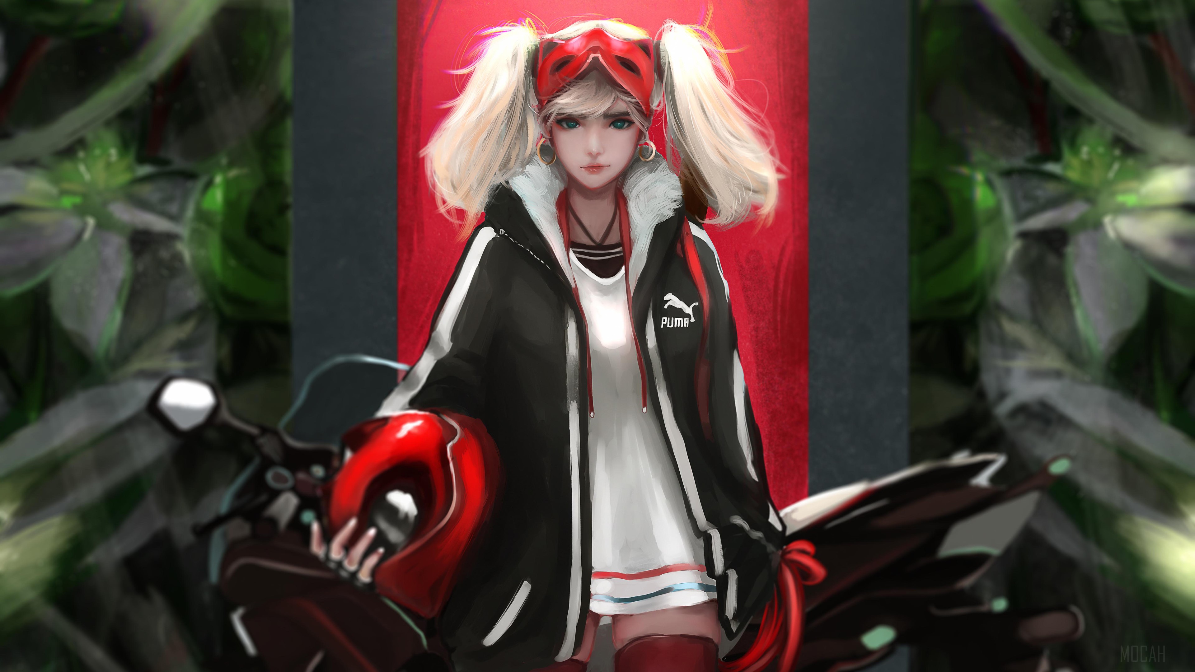 Ann Takamaki from Persona 5 Biker Girl 4K HD Wallpaper