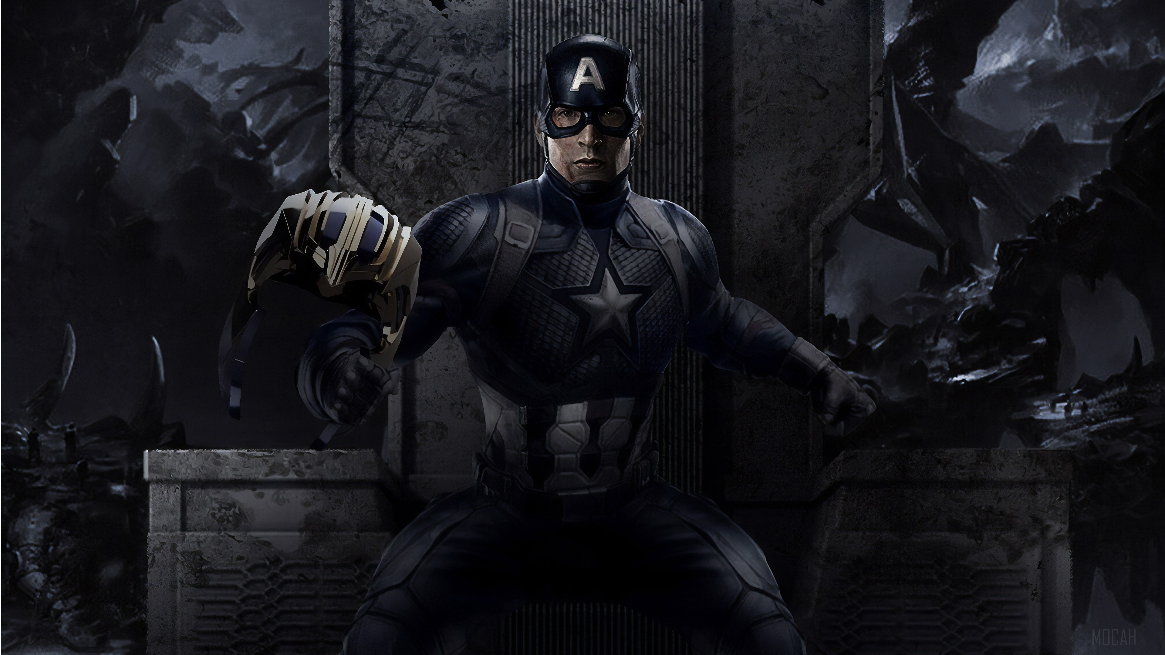 Captain America from Avengers Endgame 4K HD Wallpaper