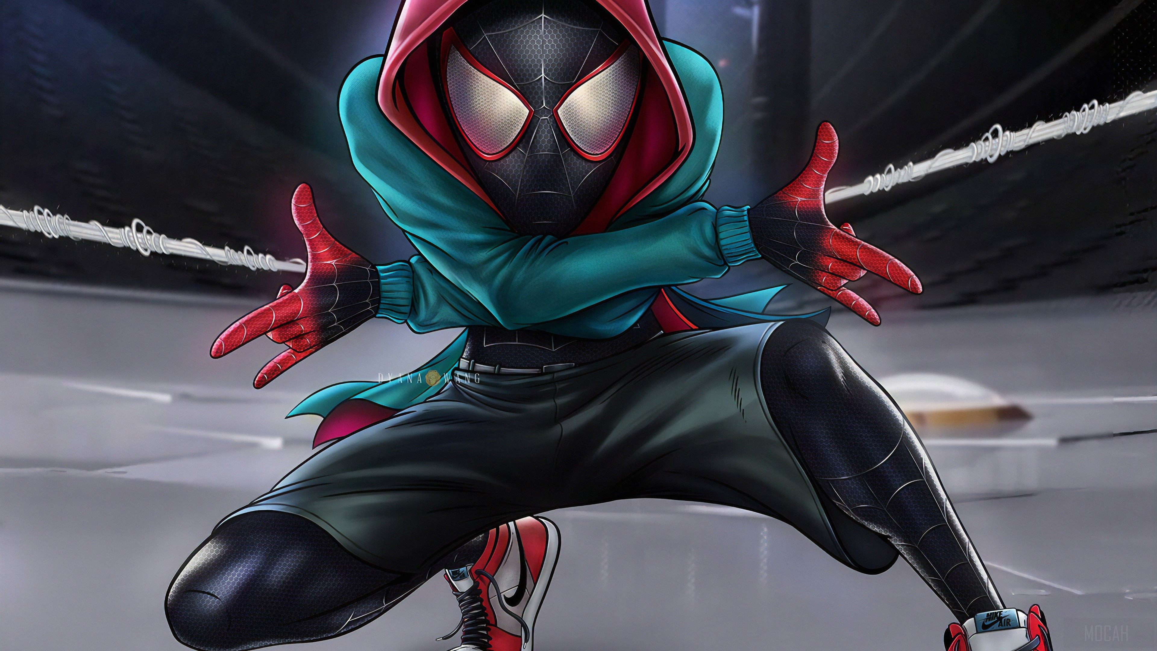 Miles Morales from Spiderman 4K HD Wallpaper