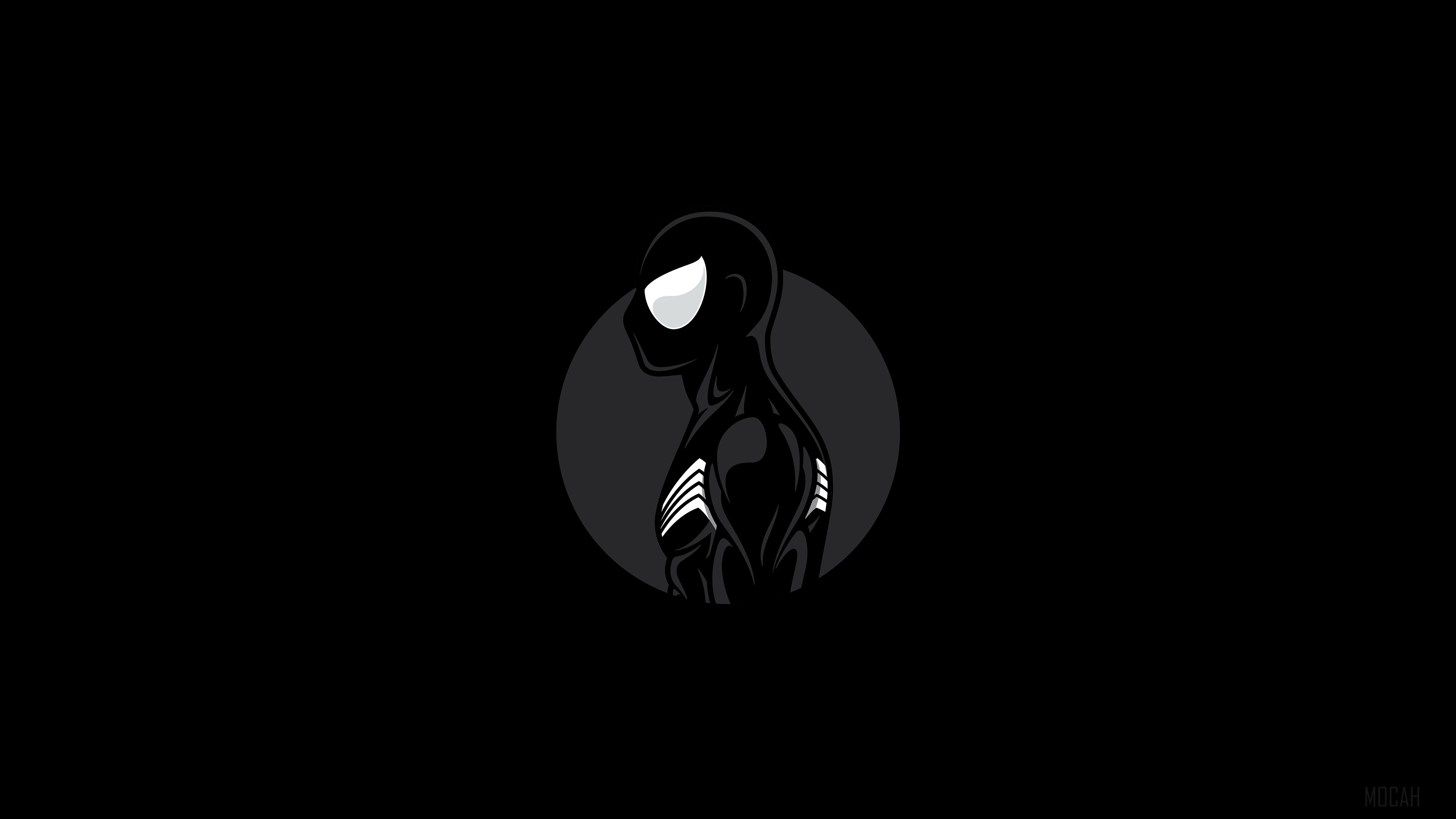 Spiderman Dark Minimalist Art HD Wallpaper