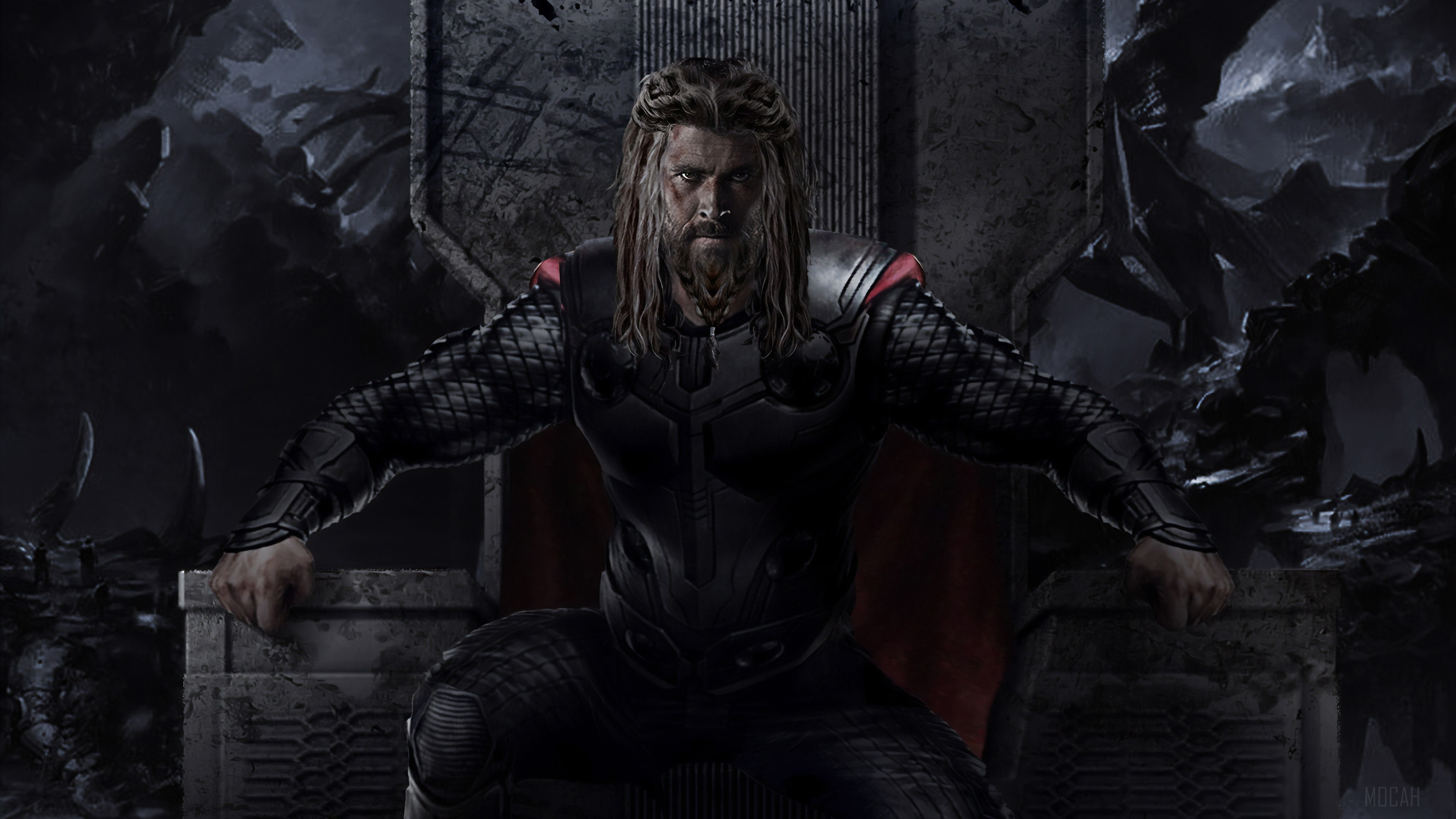 Thor from Avengers Endgame 4K HD Wallpaper
