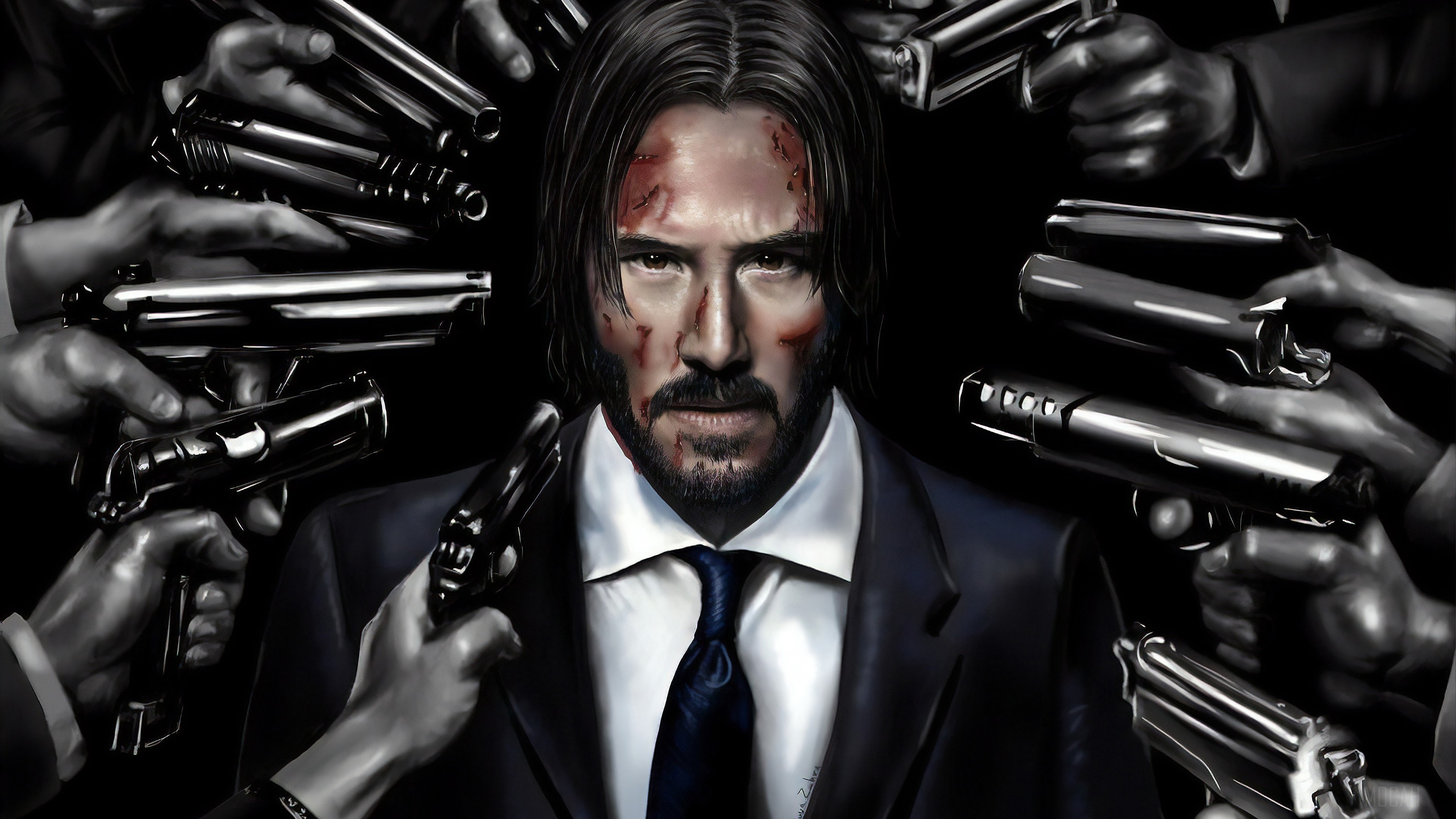 John Wick Art HD Wallpaper