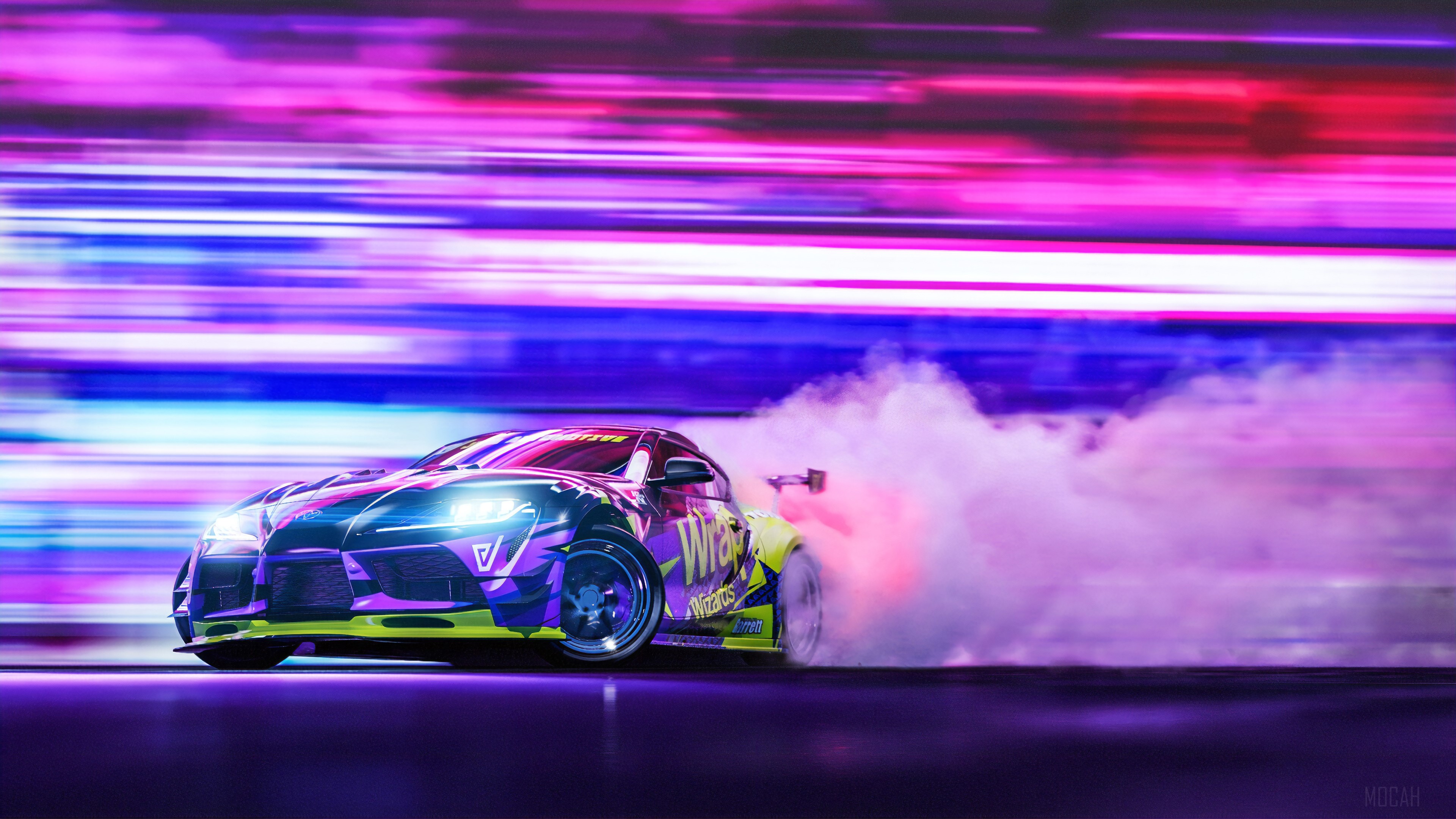 Toyota Supra Drifting HD Wallpaper
