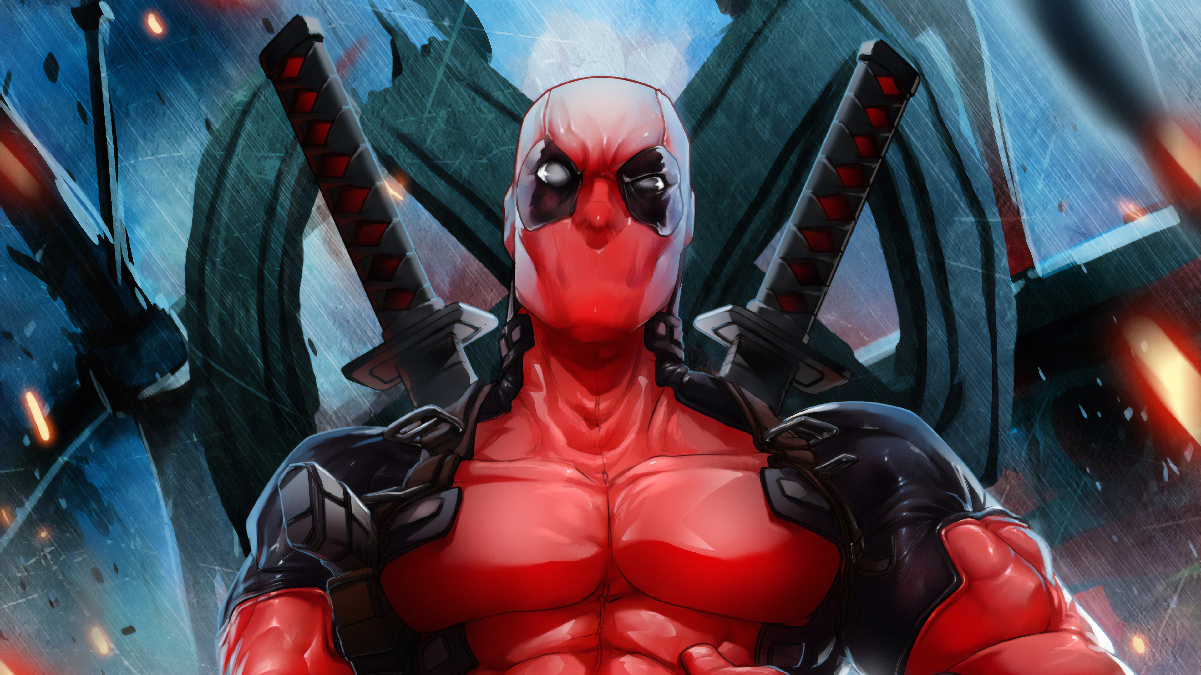 Deadpool from Marvel Comics 4K HD Wallpaper