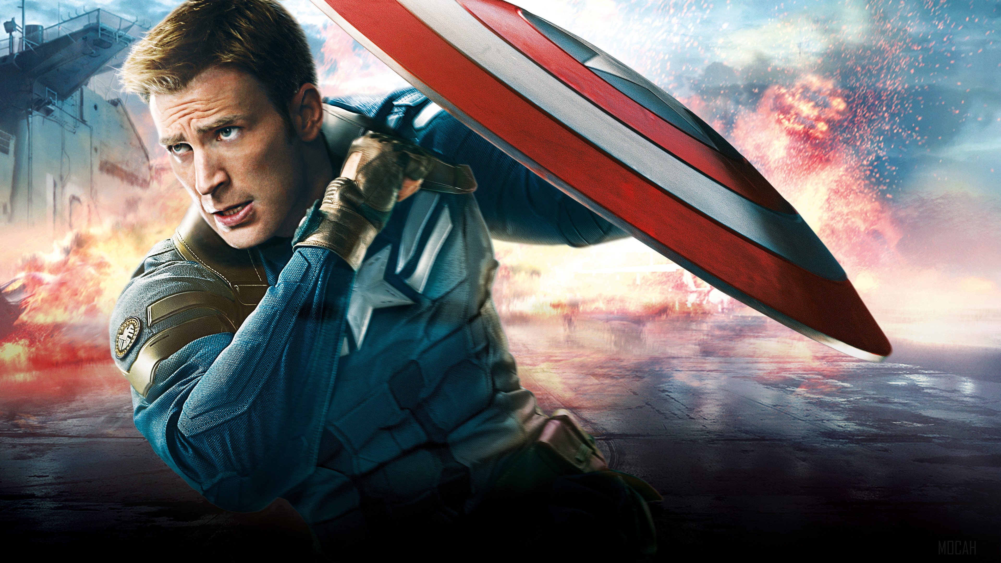 Captain America from Marvel 4K HD Wallpaper