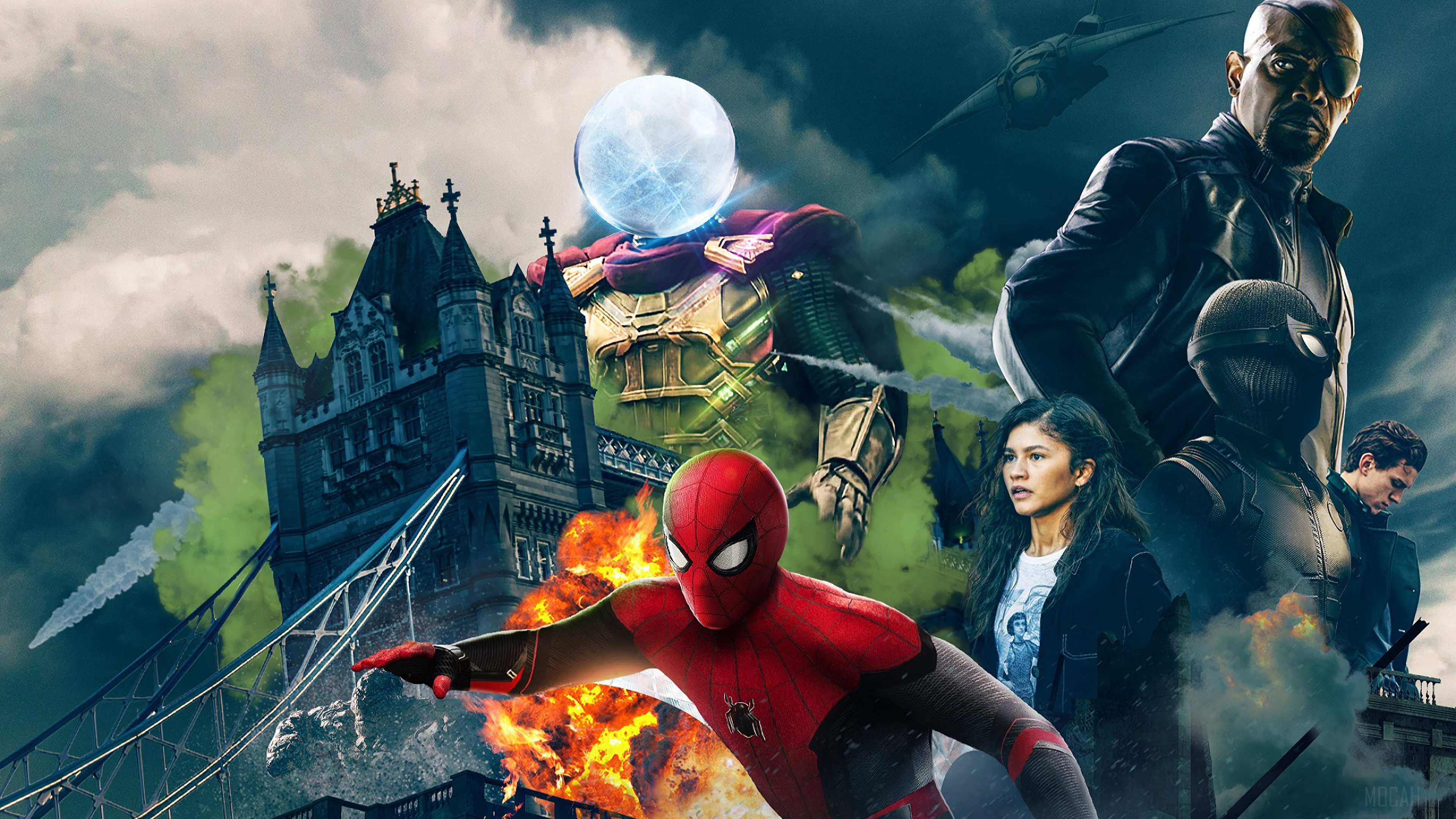 Spider-Man: Far From Home Character Poster 4K HD Wallpaper