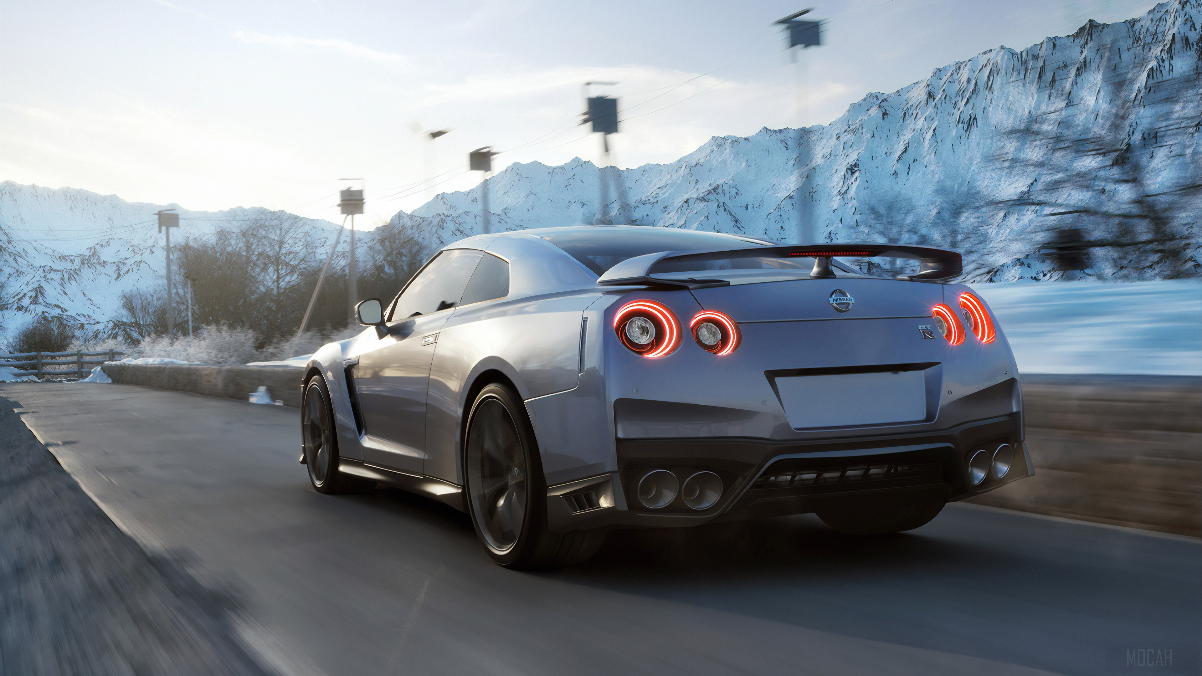 Nissan GTR Rear Cgi HD Wallpaper