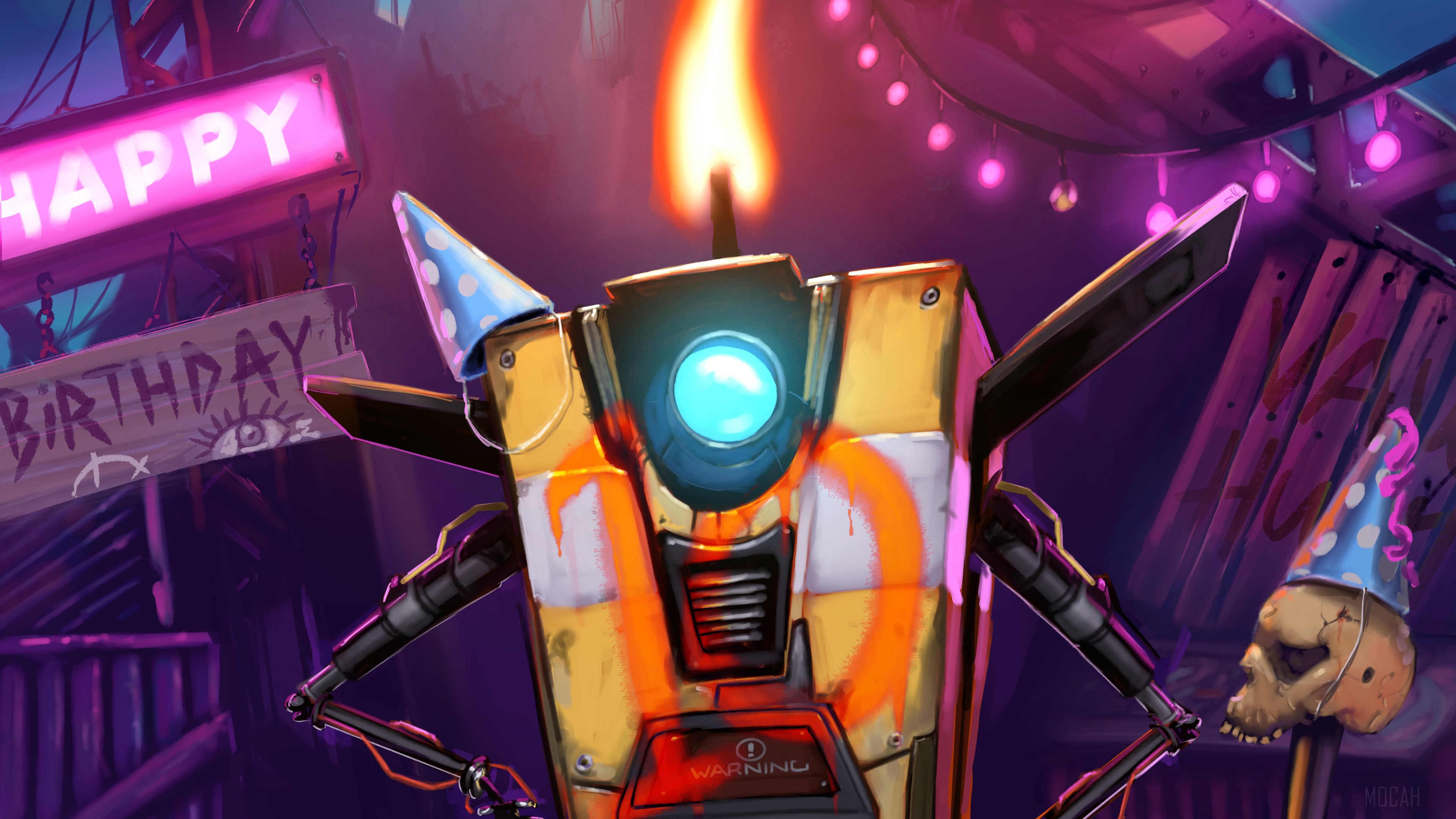 Claptrap from Borderlands 3 4K HD Wallpaper