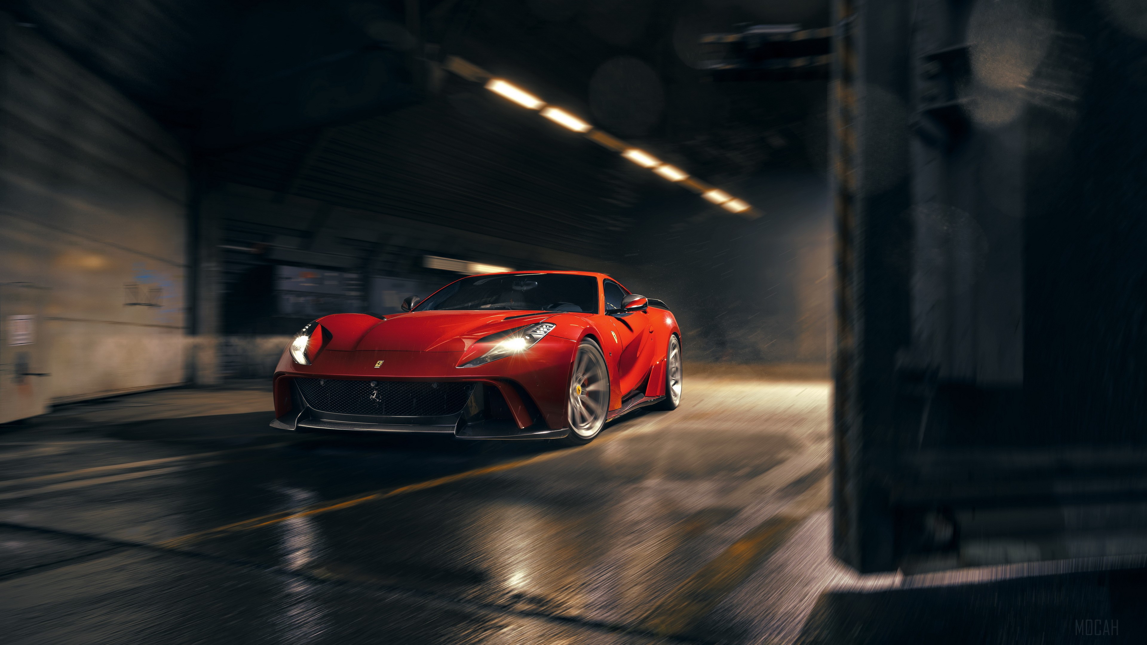 Novitec Ferrari 812 Superfast N Largo Red 4K HD Wallpaper