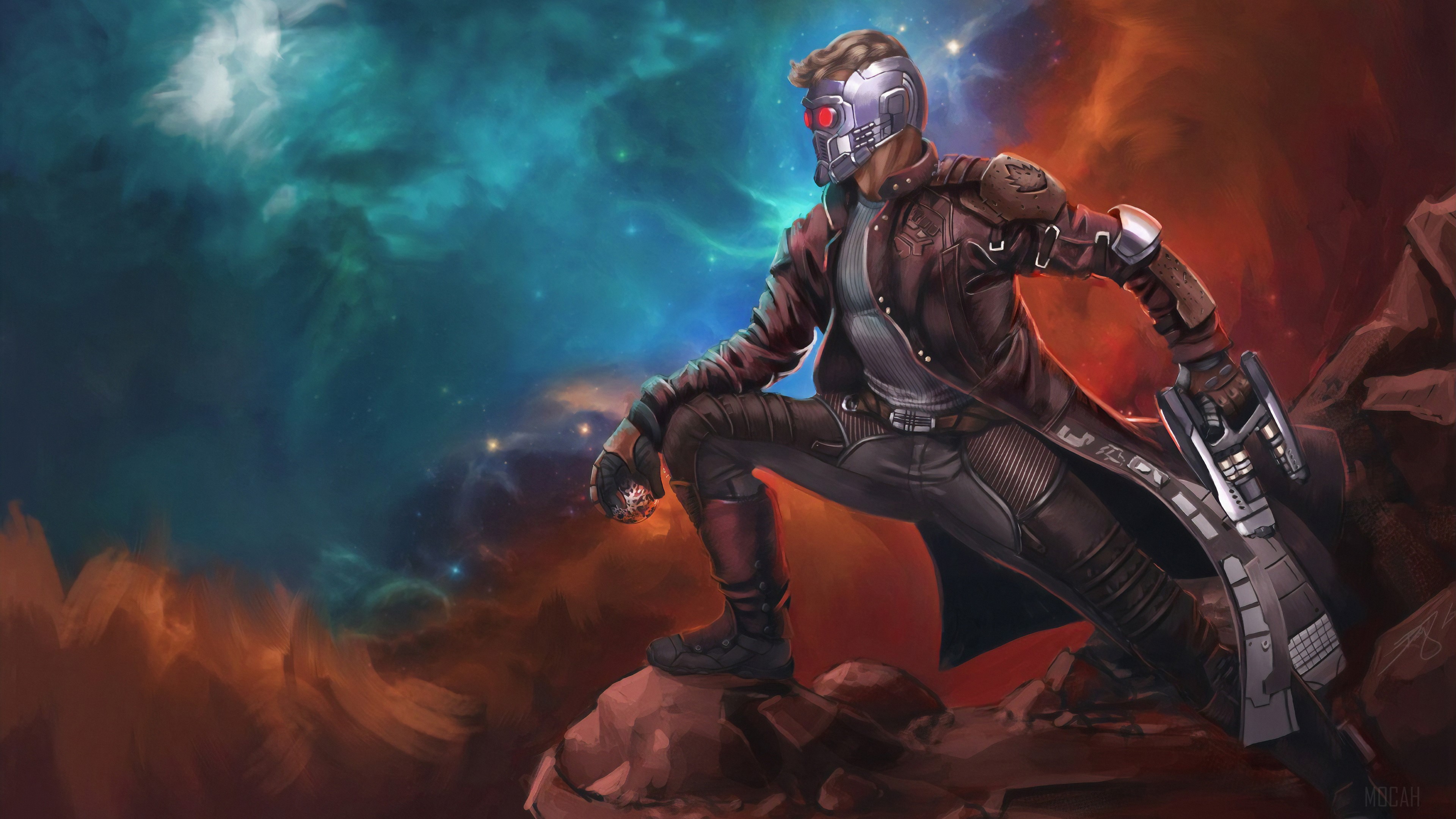 Star Lord from Guardians of the Galaxy 4K HD Wallpaper