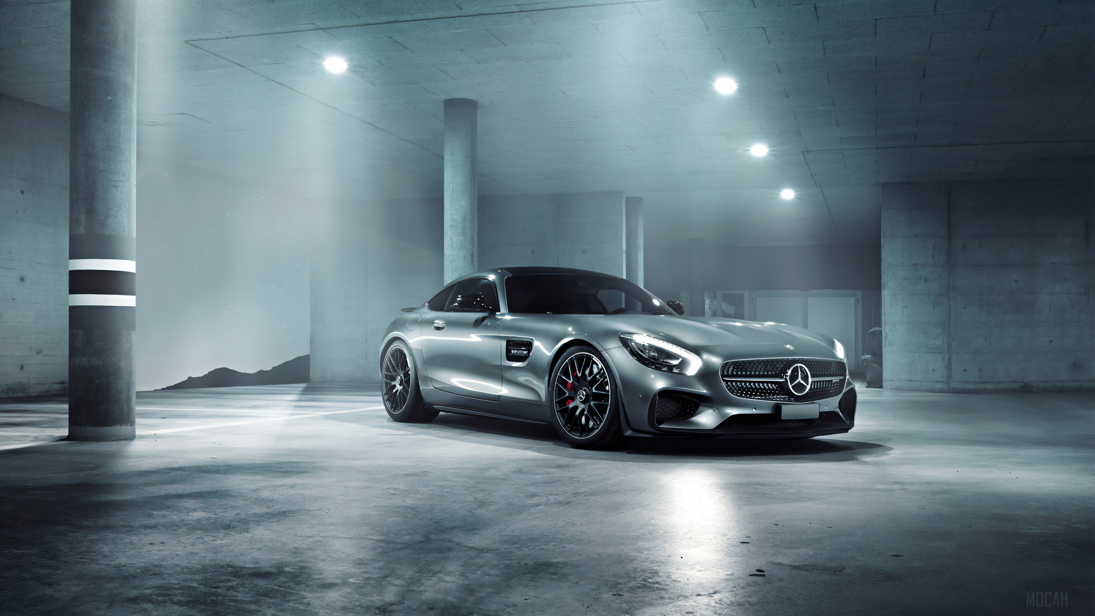 Grey Mercedes Benz Amg GT HD Wallpaper
