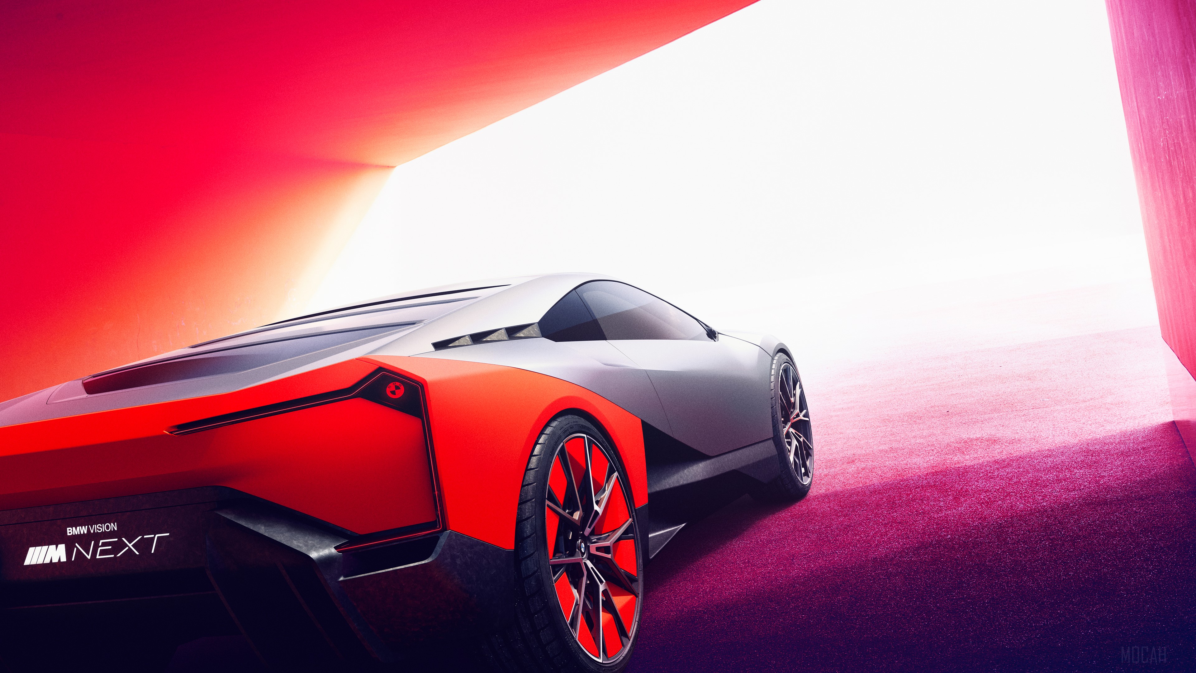 BMW Vision M NEXT 2019 concept car rear view 4K HD Wallpaper