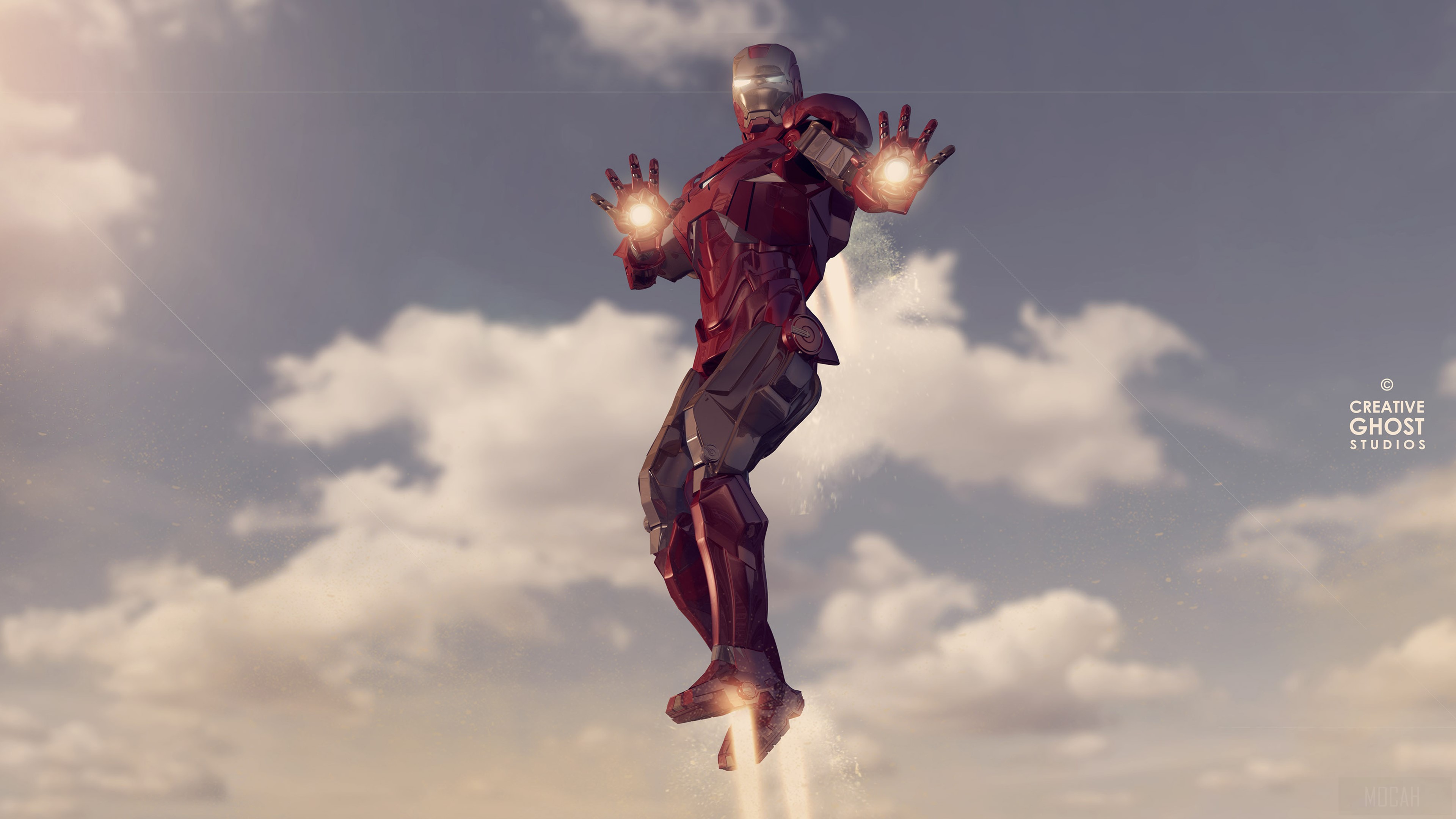Iron Man 4K Digital Artwork HD Wallpaper