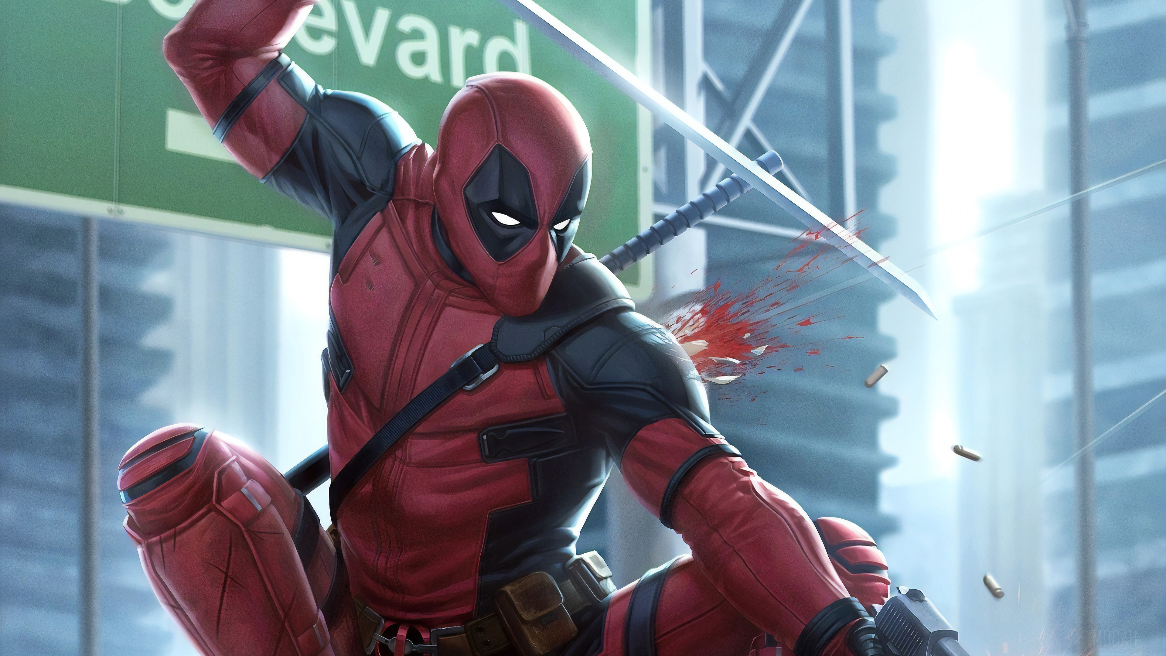 4K Deadpool HD Wallpaper